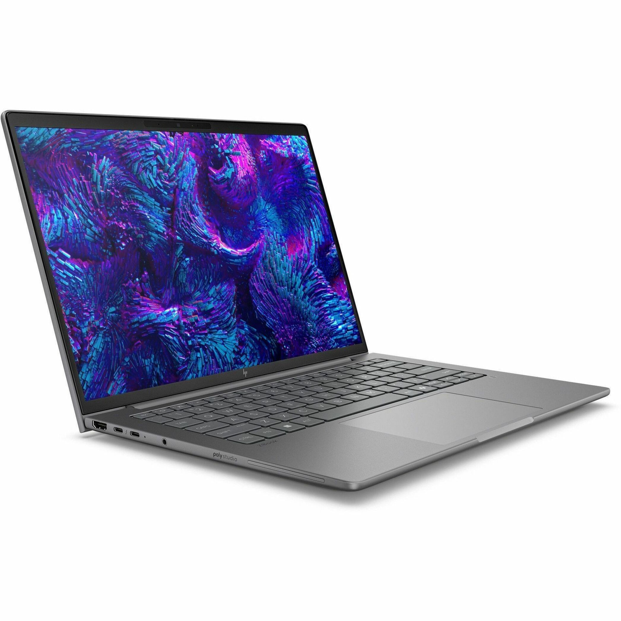 HP ZBook 8 G1i 14" Mobile Workstation - Intel Core Ultra 7 2nd Gen 255H - 32 GB - 1 TB SSD - English Keyboard - Meteor Silver - Intel Chip - 1920 x 1200 - Windows 11 Pro - NVIDIA with 4 GB, Intel - Front Camera/Webcam — alternate image2