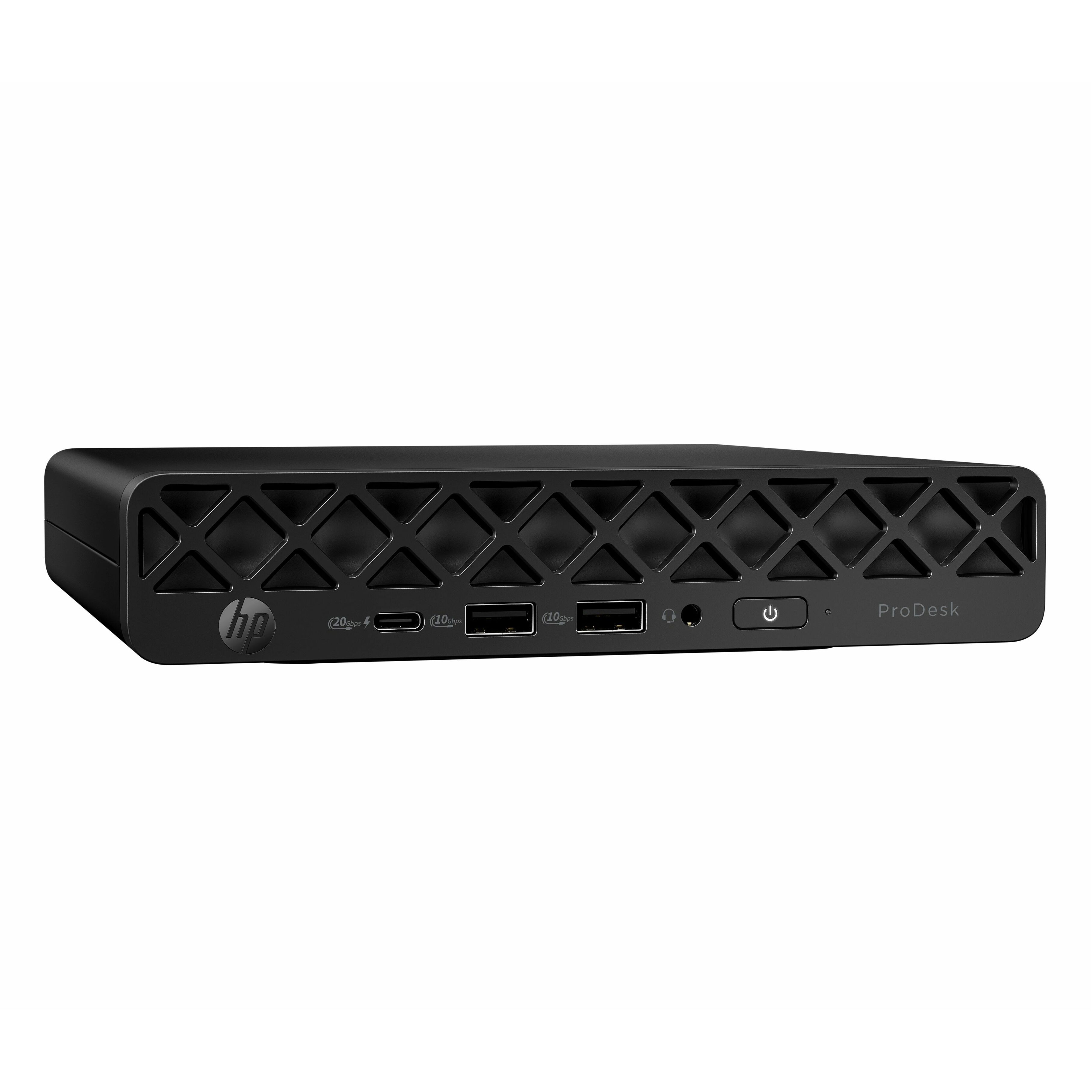 HP ProDesk 4 G1i Desktop Computer - Intel Core Ultra 5 235T - 32 GB - 512 GB PCI Express NVMe SSD - Mini PC - Jack Black - Intel Q870 Chip - Windows 11 Pro - Intel DDR5 SDRAM - Wi-Fi 6E (IEEE 802.11ax) - 90 W