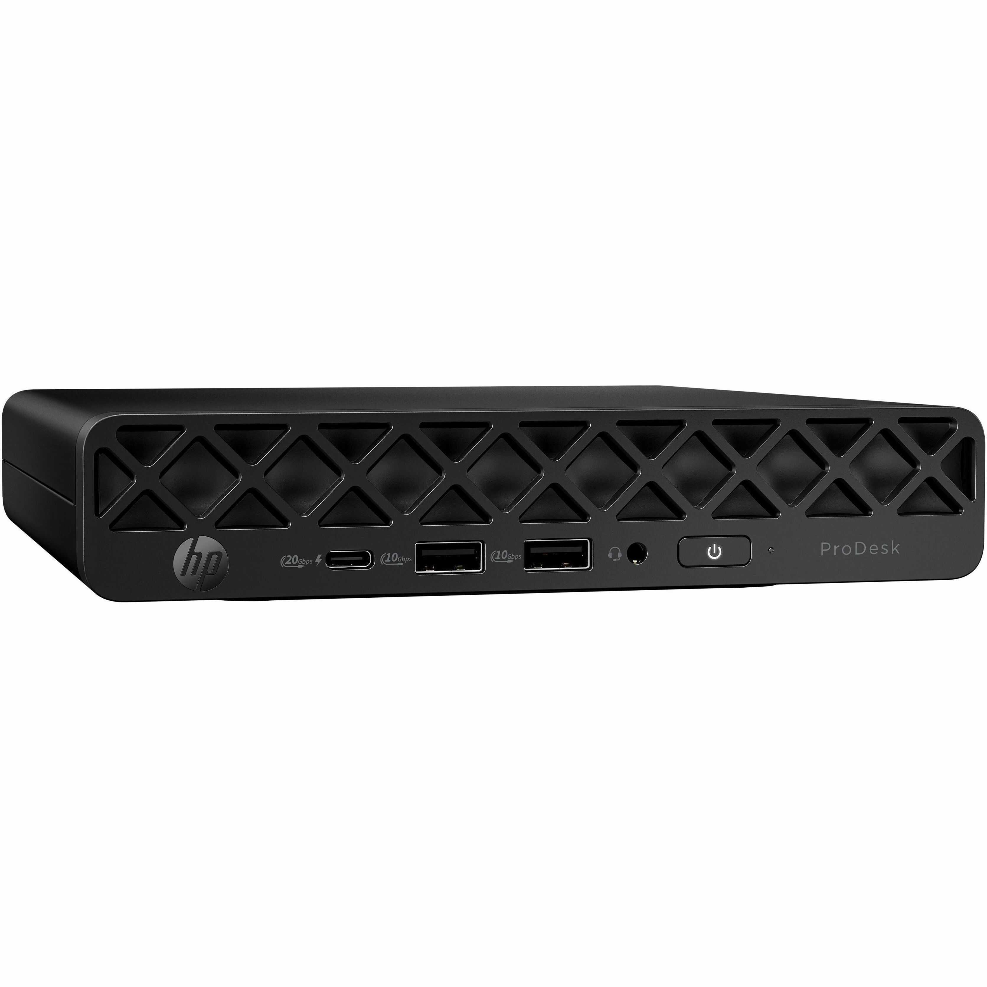 HP ProDesk 4 G1i Desktop Computer - Intel Core Ultra 5 235T - 64 GB - 1 TB PCI Express NVMe SSD - Mini PC - Jack Black - Intel Q870 Chip - Windows 11 Pro - Intel DDR5 SDRAM - Wi-Fi 6E (IEEE 802.11ax) - 90 W — rightmaximum