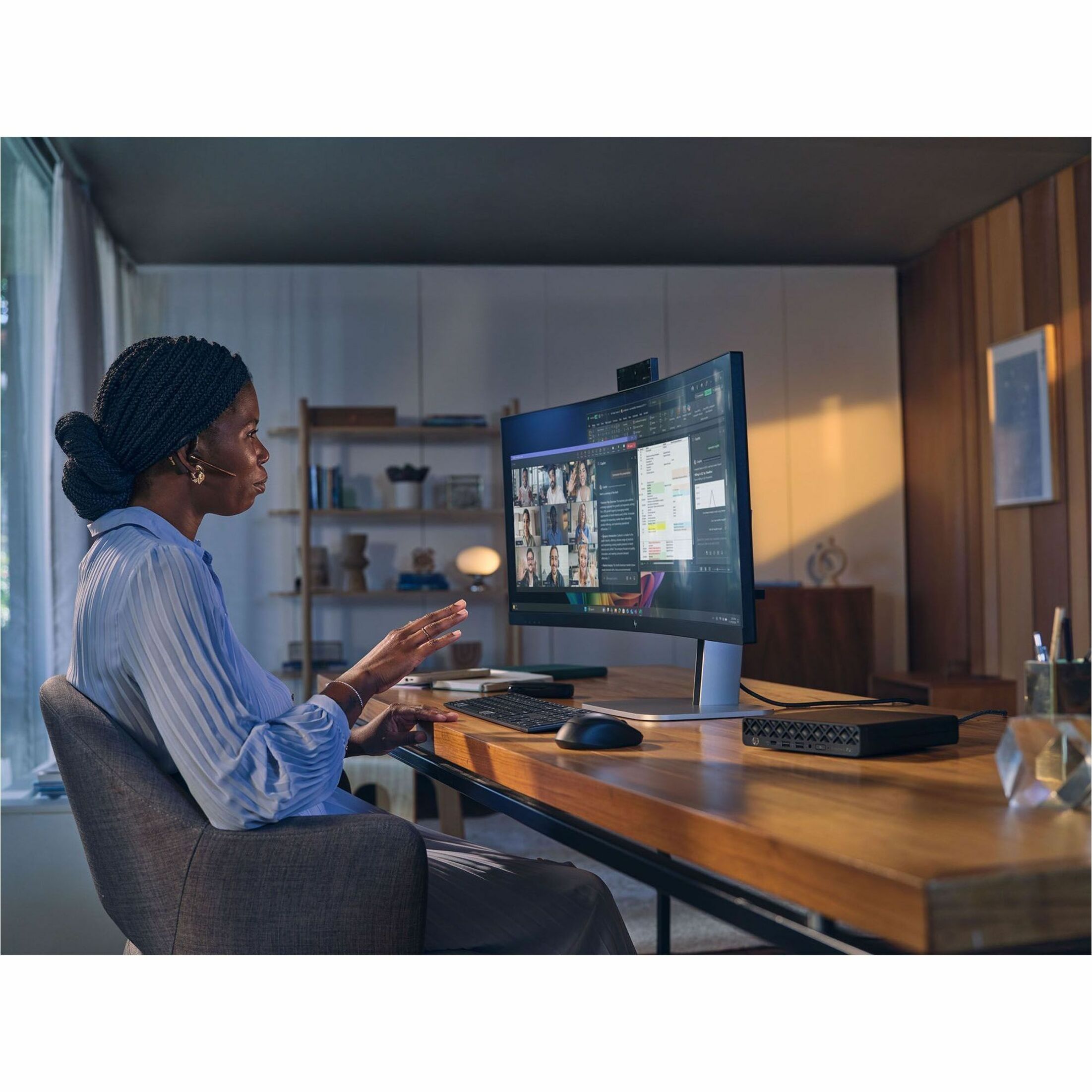 HP EliteDesk 8 G1a Desktop Computer - AMD Ryzen 5 Ryzen 200 Series 220 - 16 GB - 256 GB PCI Express NVMe SSD - Mini PC - Jack Black - AMD Chip - Windows 11 Pro - AMD Radeon 740M Graphics DDR5 SDRAM - English Keyboard - Wi-Fi 6 (IEEE 802.11ax) - 90 W — life style
