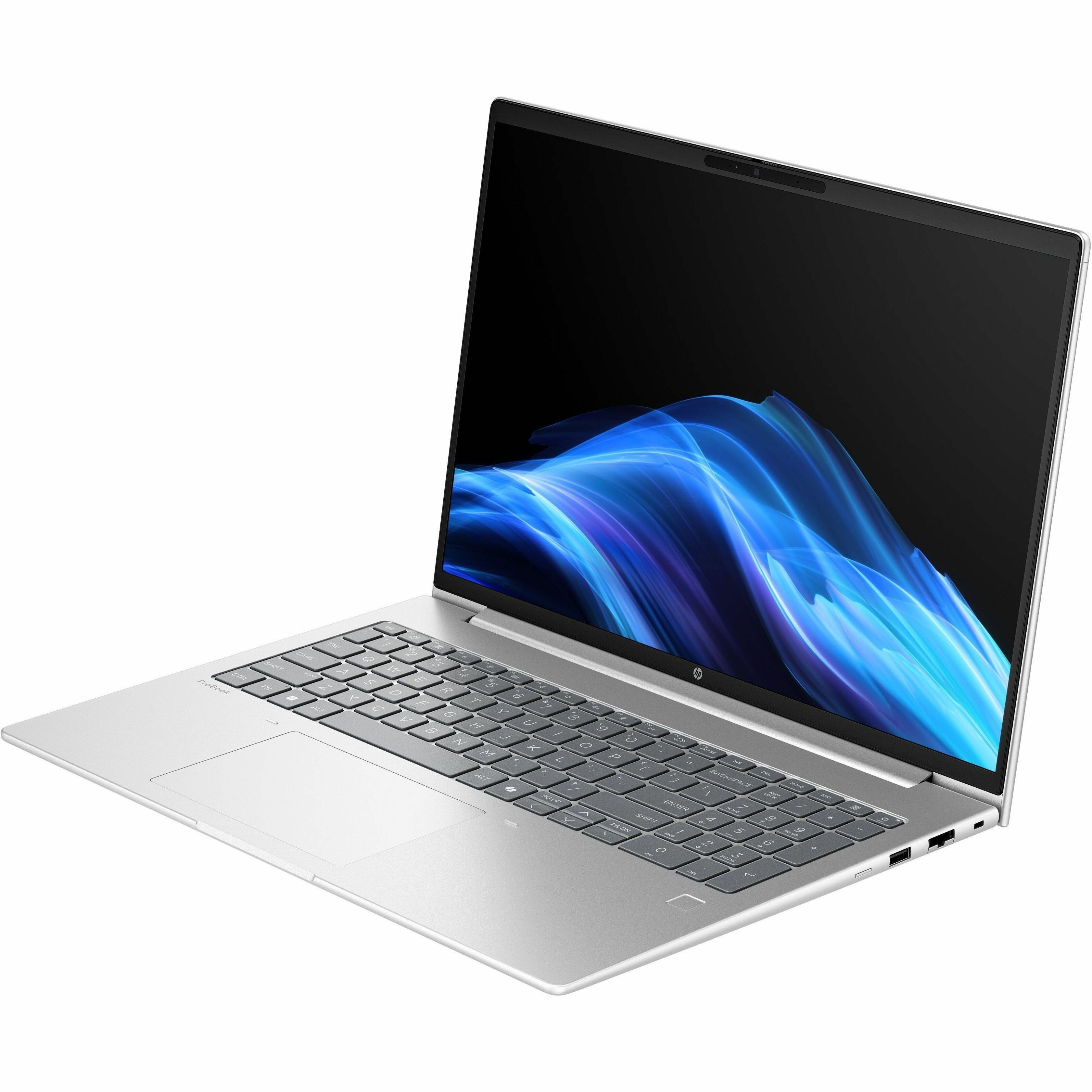 HP ProBook 4 G1i 16" Notebook - 60 Hz - Intel Core Ultra 5 2nd Gen 225U - 24 GB - 256 GB SSD - English Keyboard - Pike Silver - Intel Chip - 1920 x 1200 - Windows 11 Pro - Intel - Front Camera/Webcam — alternate image3