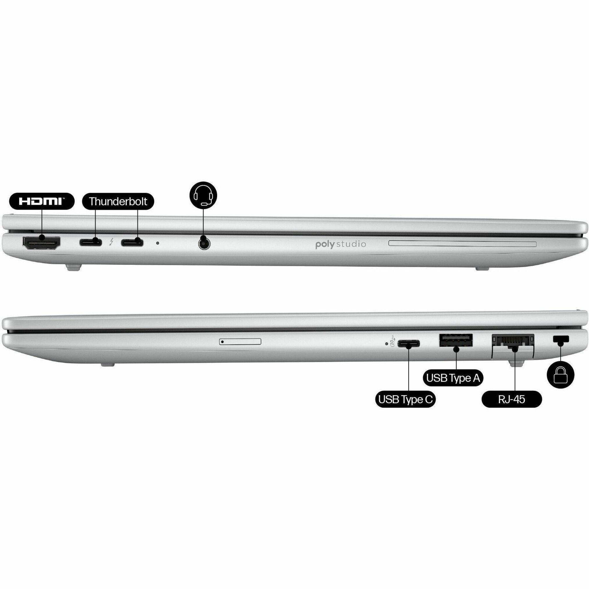 HP EliteBook 8 G1i 14" Notebook - 4G - Intel Core Ultra 5 235U - 16 GB - 512 GB SSD - Intel Chip - LTE Advanced, HSPA+ - Intel - 16.75 Hours Battery Run Time — alternate image12