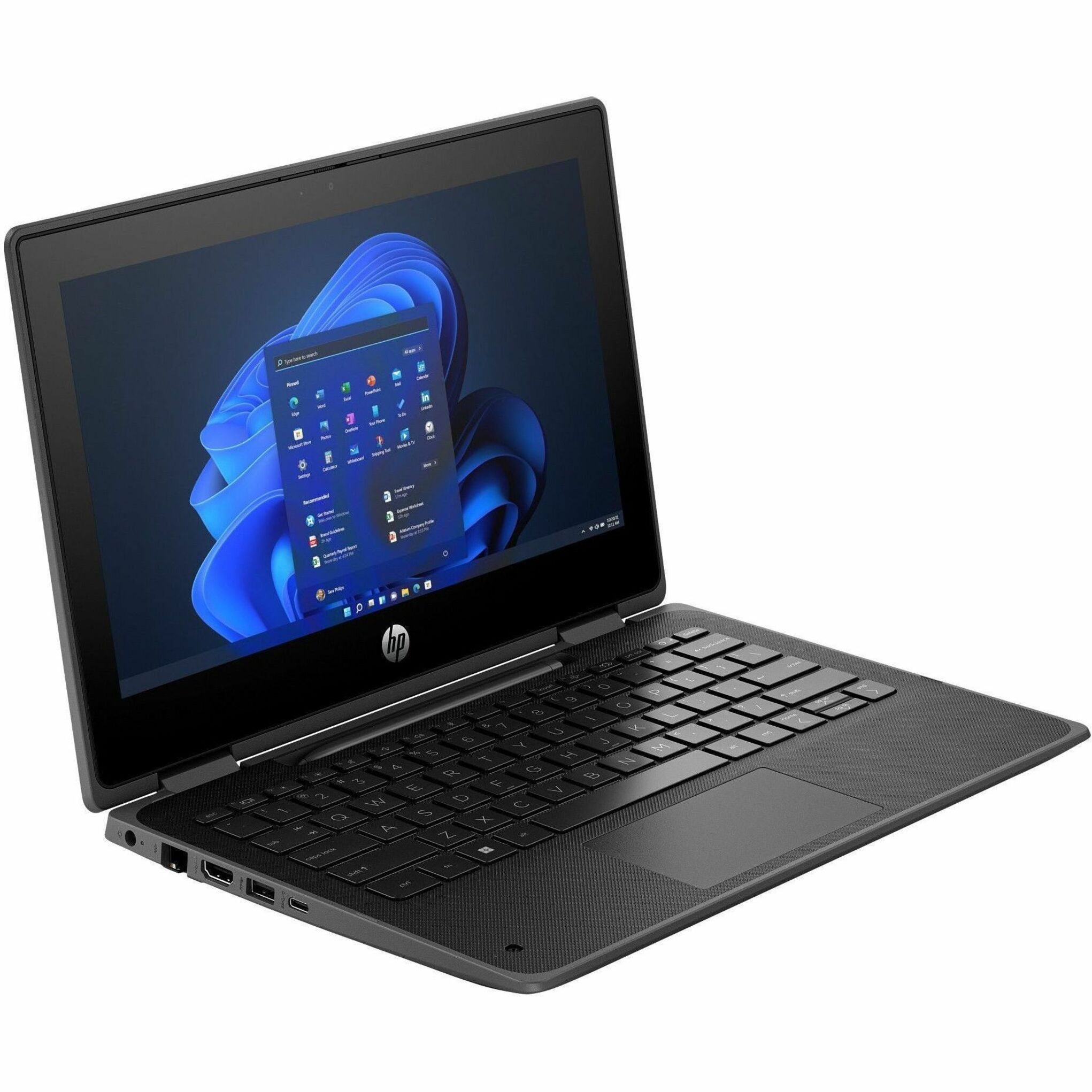 HP Fortis Flip G1i 11.6" Touchscreen Convertible 2 in 1 Notebook - HD - 60 Hz - Intel N-Series N150 - 8 GB - 128 GB SSD - Intel Chip - 1366 x 768 - Intel UHD Graphics - In-plane Switching (IPS) Technology, BrightView - Front Camera/Webcam - IEEE 802.11ax Wireless LAN Standard — alternate image4