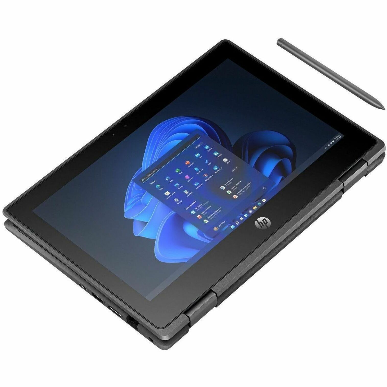 HP Fortis Flip G1i 11.6" Touchscreen Convertible 2 in 1 Notebook - HD - 60 Hz - Intel N-Series N250 - 8 GB - 128 GB SSD - Intel Chip - 1366 x 768 - Intel UHD Graphics - In-plane Switching (IPS) Technology, BrightView - Front Camera/Webcam - IEEE 802.11ax Wireless LAN Standard — alternate image5