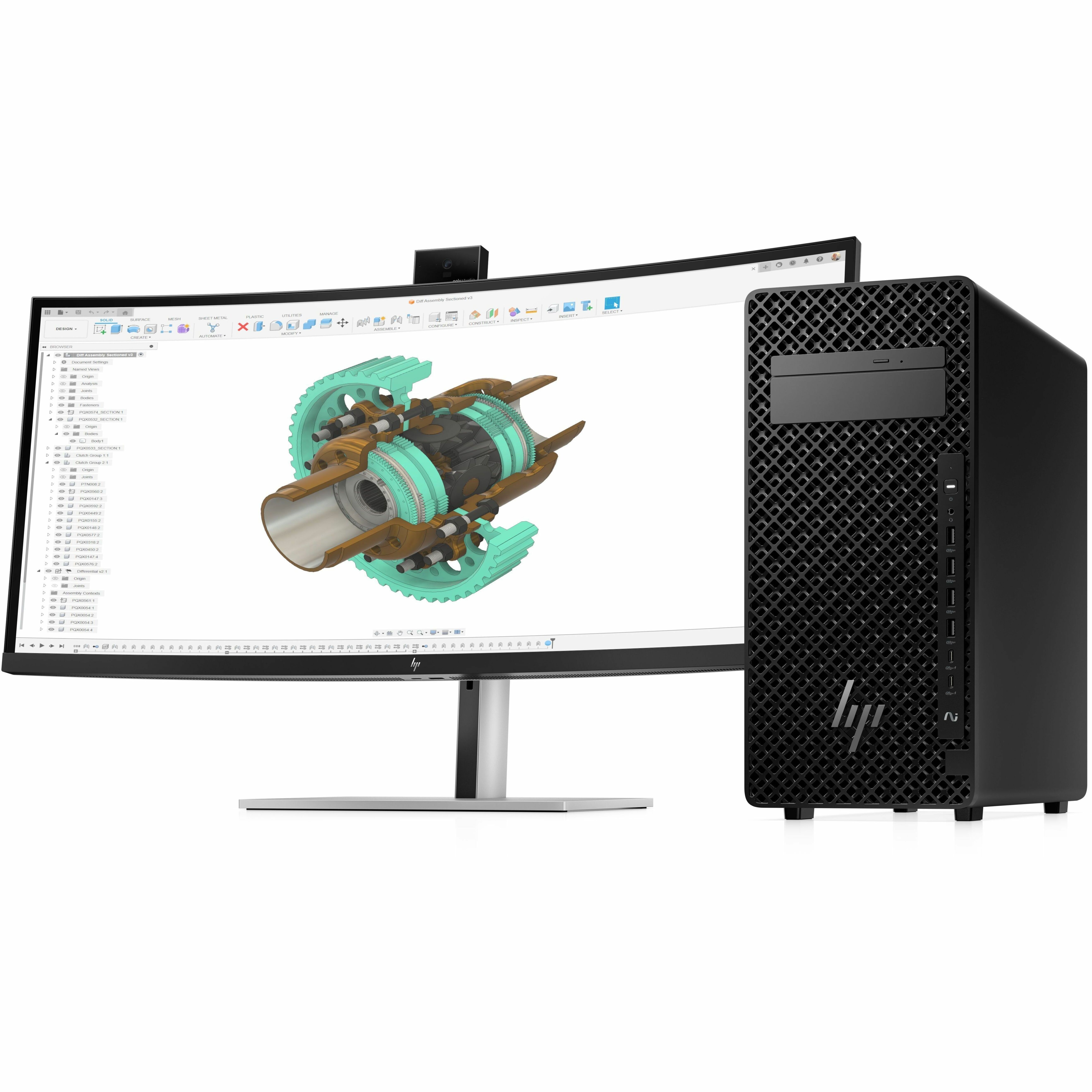 HP Z2 G1i Workstation - Intel Core Ultra 9 285K - 64 GB - 2 TB SSD - Tower - Black - Intel W880 Chip - Windows 11 Pro - NVIDIA RTX 5000 32 GB GDDR6 Graphics - Ethernet - Wireless LAN — alternate image2