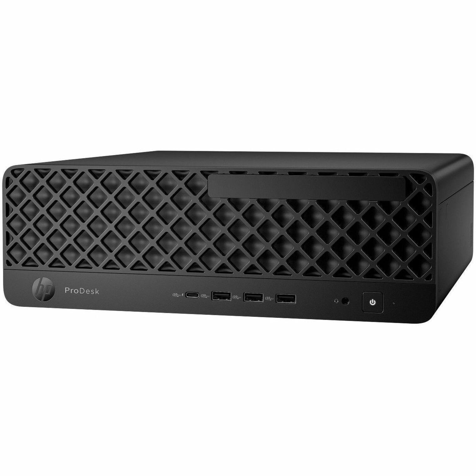 HP ProDesk 4 G1i Desktop Computer - Intel Core Ultra 5 Series 2 235 - vPro Technology - 16 GB - 256 GB PCI Express NVMe 4.0 SSD - Small Form Factor - Intel Q870 Chip — leftmaximum