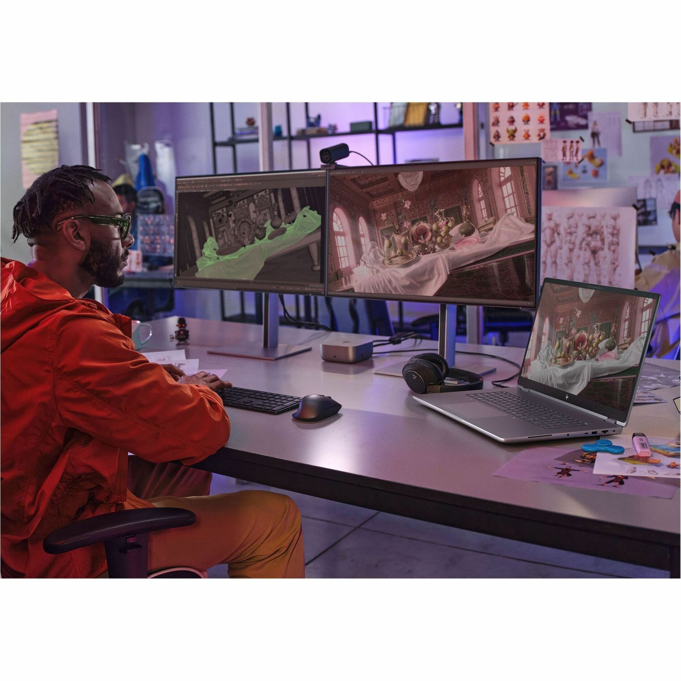 HP ZBook Fury G1i 16" Mobile Workstation - 5G - Intel Core Ultra 7 265HX - 64 GB - 1 TB SSD - Smart Card Reader - Intel Chip - HSPA+, LTE, UMTS, DC-HSPA+ - IEEE 802.11be Wireless LAN Standard - Wi-Fi 7 — life style