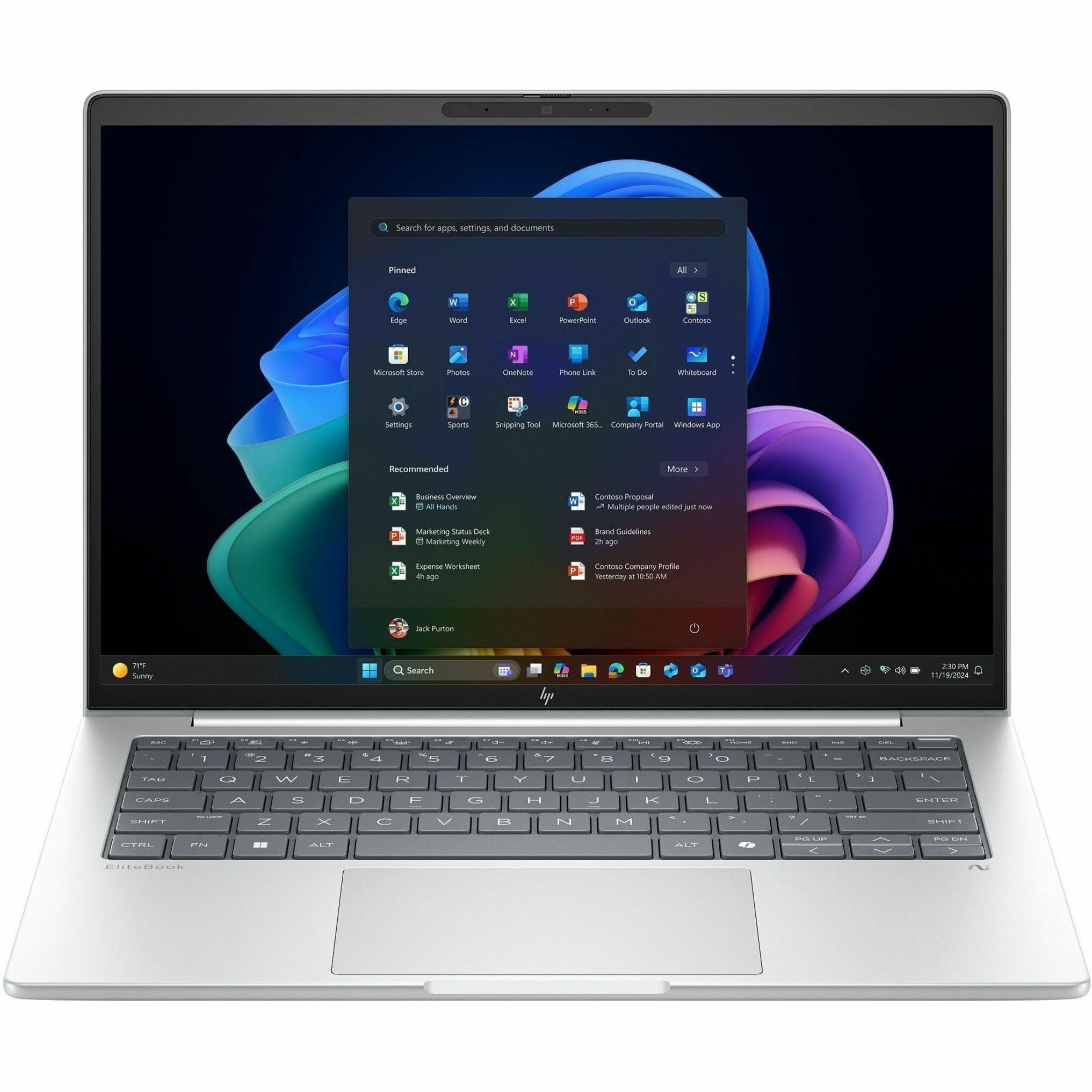 HP EliteBook 8 G1i 14" Notebook - Intel Core Ultra 7 265H - 32 GB - 512 GB SSD - Intel Chip - Intel - 16.75 Hours Battery Run Time — alternate image12