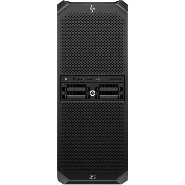 HP Z6 G5 A Workstation - 1 x AMD Ryzen Threadripper PRO 9975WX - 128 GB - Tower - Black - AMD PRO 695 Chip - Serial ATA/600, NVMe Controller - 0, 1, 5, 10 RAID Levels - Gigabit Ethernet