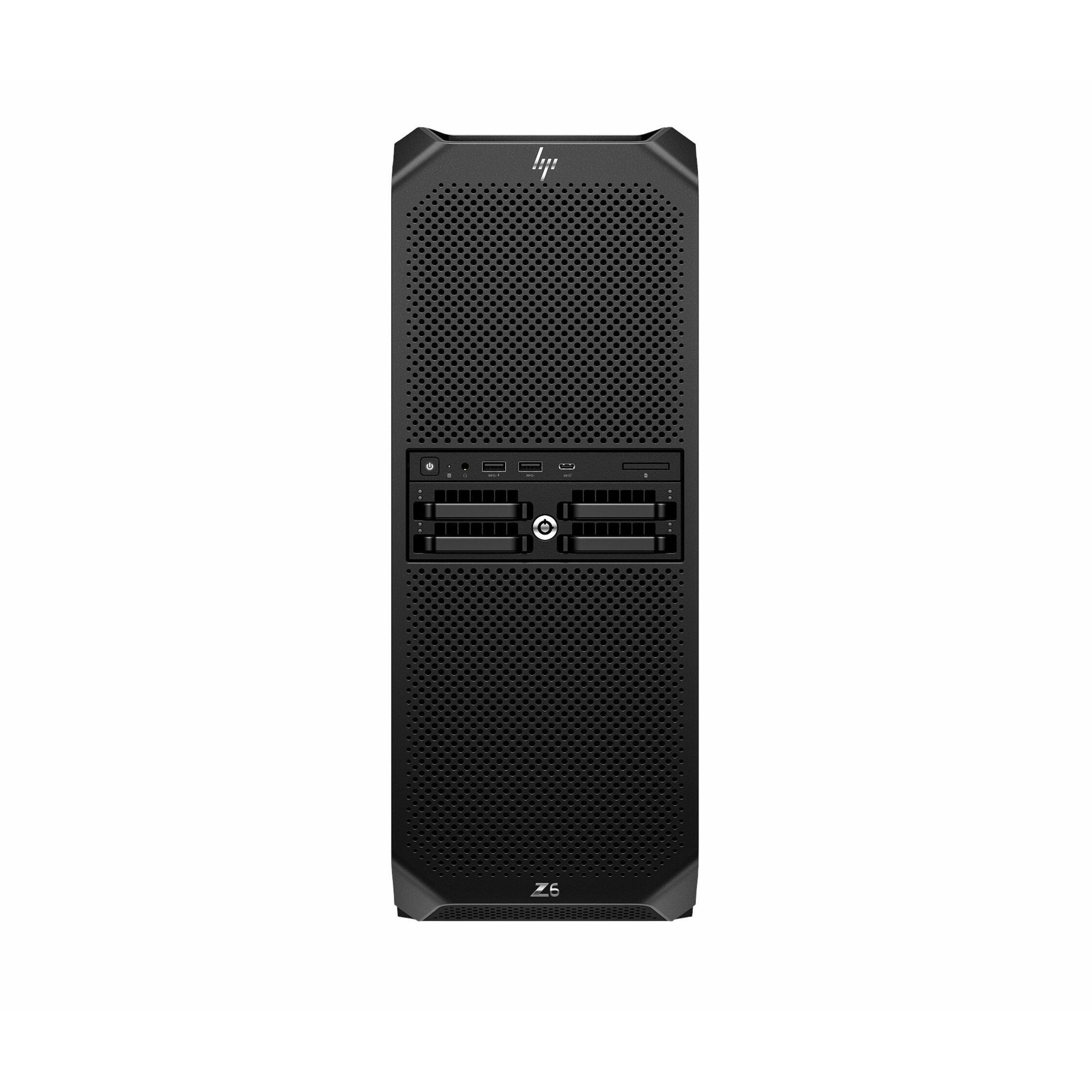 HP Z6 G5 A Workstation - 1 x AMD Ryzen Threadripper PRO 7965WX - 256 GB - Tower - Black - AMD PRO 695 Chip - Serial ATA/600, NVMe Controller - 0, 1, 5, 10 RAID Levels - Gigabit Ethernet