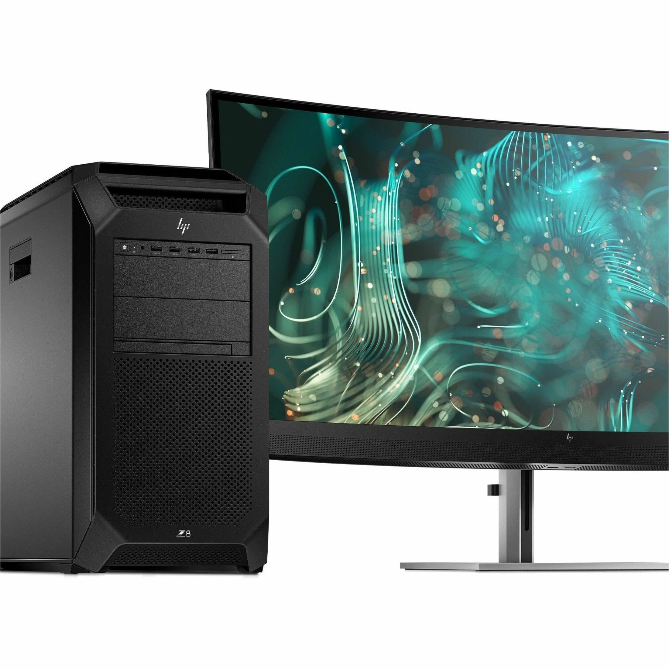 HP Z8 G5 Workstation - Intel Xeon Silver 5th Gen 4514Y - 128 GB - Tower - Black - Intel C741 Chip - NVMe, Serial ATA/600 Controller - 0, 1, 5, 10 RAID Levels - Gigabit Ethernet — alternate image2