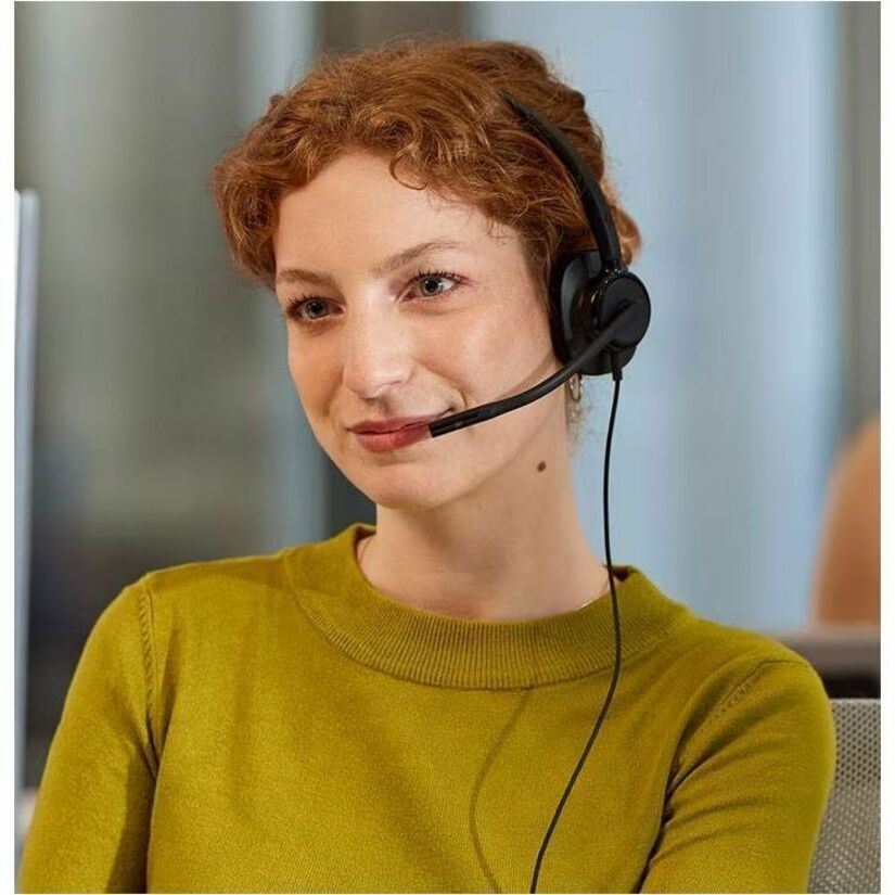 Poly Mission 415 Monaural USB Wired Headset Classic - Microsoft Teams Certification - Mono - USB, USB Type A, USB Type C - Wired - Over-the-head, On-ear - Monaural - Supra-aural - 6.50 ft Cable - Noise Cancelling Microphone - Noise Canceling - Black — alternate image4