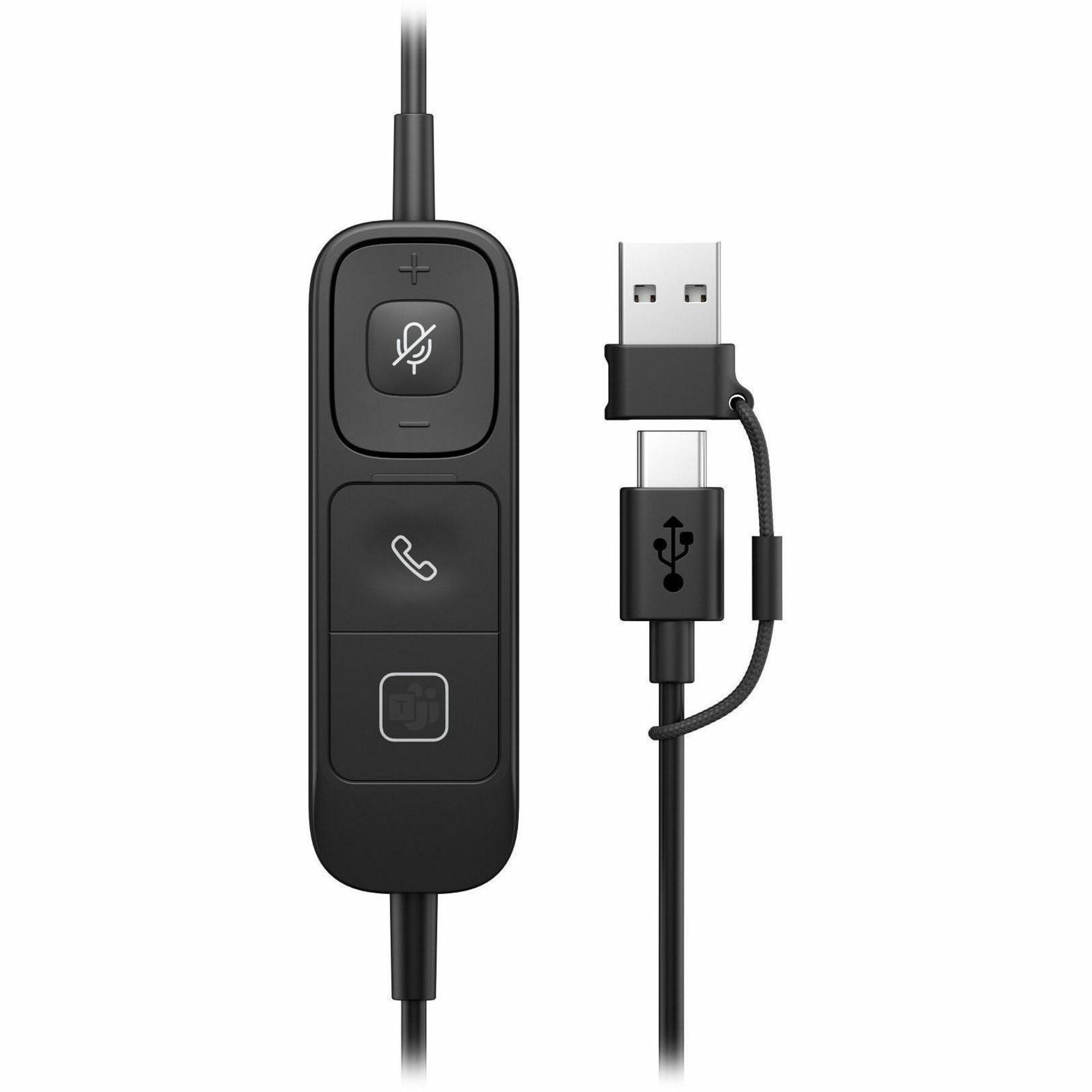 Poly Mission 625 Stereo USB Wired Headset - Microsoft Teams Certification - Stereo - USB, USB Type A, USB Type C - Wired - Over-the-head, On-ear - Binaural - Supra-aural - 6.50 ft Cable - Noise Cancelling, Noise Reduction Microphone - Noise Canceling - Black — alternate image5