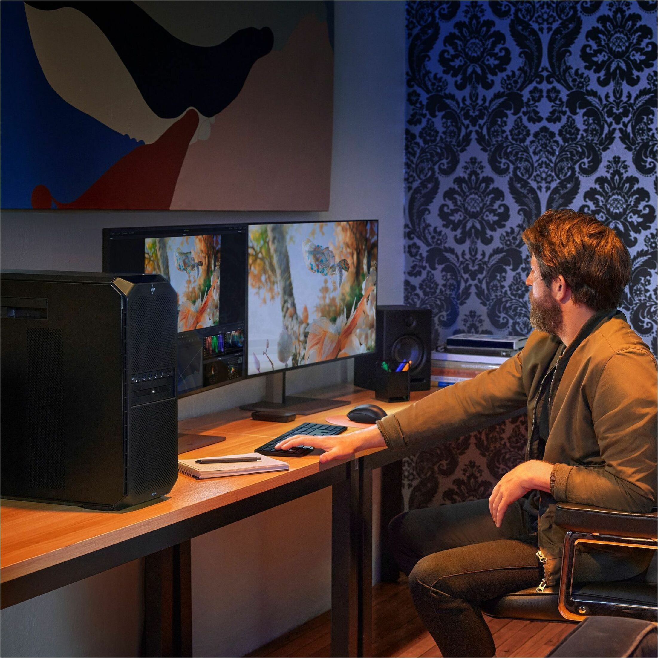 HP Z6 G5 A Workstation - AMD Ryzen Threadripper PRO 9955WX - 32 GB - 512 GB SSD - Tower - Black - AMD PRO 695 Chip - Serial ATA/600, NVMe Controller - 0, 1, 5, 10 RAID Levels - Gigabit Ethernet — alternate image3