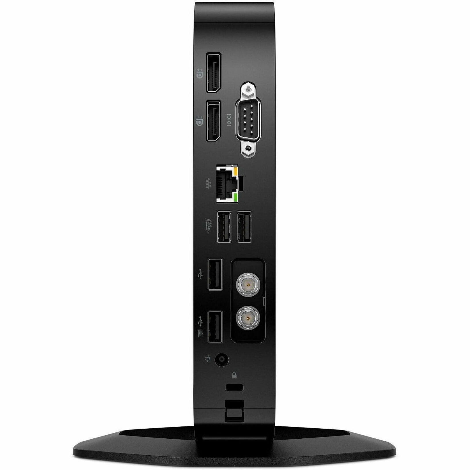 HP ProDesk 5 G1i Thin Client - Intel N-series N97 Quad-core (4 Core) 2 GHz - Intel Chip - 8 GB RAM DDR5 SDRAM - 32 GB Flash - Intel UHD Graphics - Gigabit Ethernet - HP Smart ZeroEnglish) - DisplayPort - Network (RJ-45) - 7 Total USB Port(s) - 2 USB 2.0 Port(s) - USB Type-C - English Keyboard - 65 W — rearmaximum