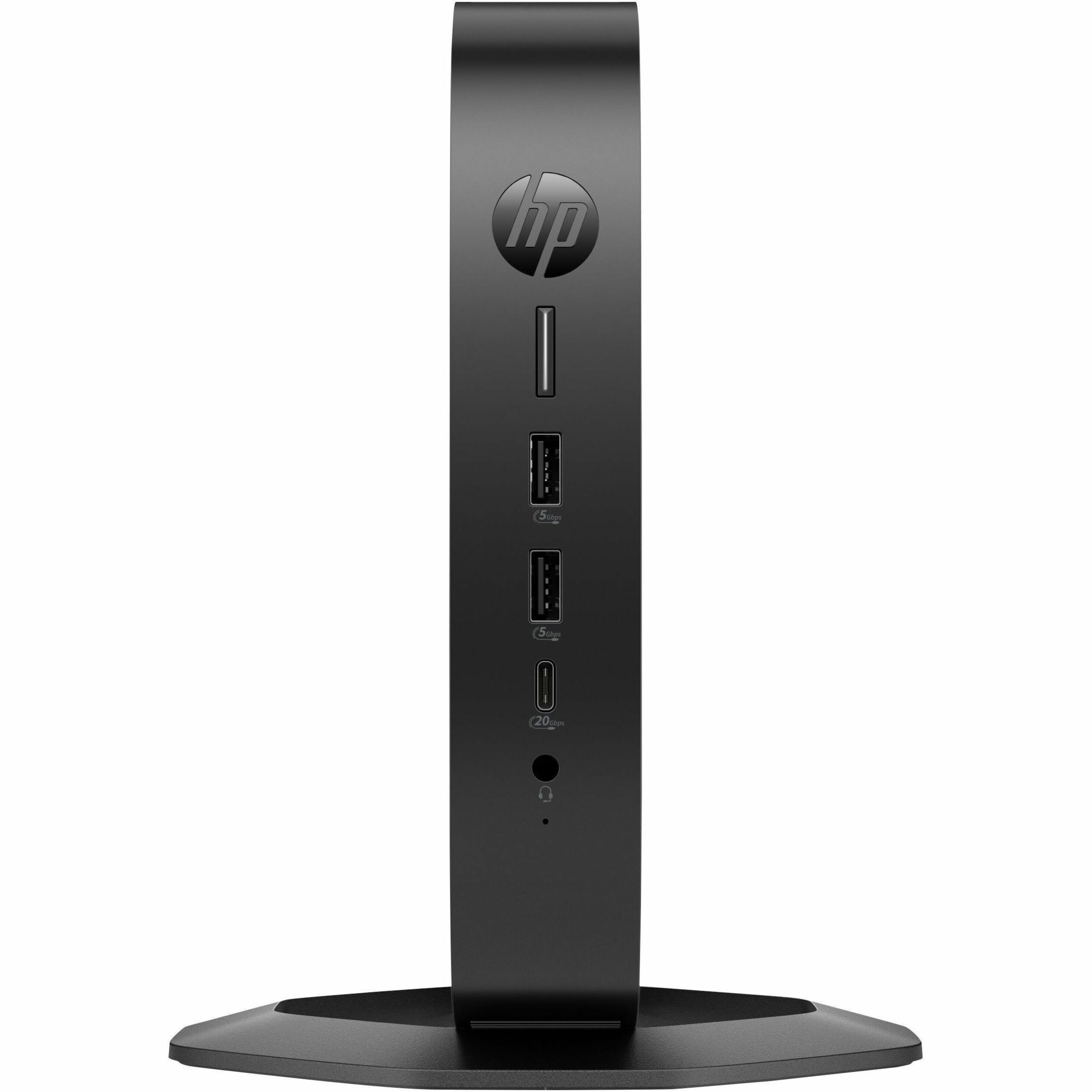 HP Elite t660 Thin Client - Intel U-series U300E Penta-core (5 Core) 1.10 GHz - TAA Compliant - Intel Chip - 8 GB RAM DDR5 SDRAM - 32 GB Flash - Intel UHD Graphics - Gigabit Ethernet - IGEL OSFrench) - DisplayPort - Network (RJ-45) - 7 Total USB Port(s) - 2 USB 2.0 Port(s) - USB Type-C — frontmaximum