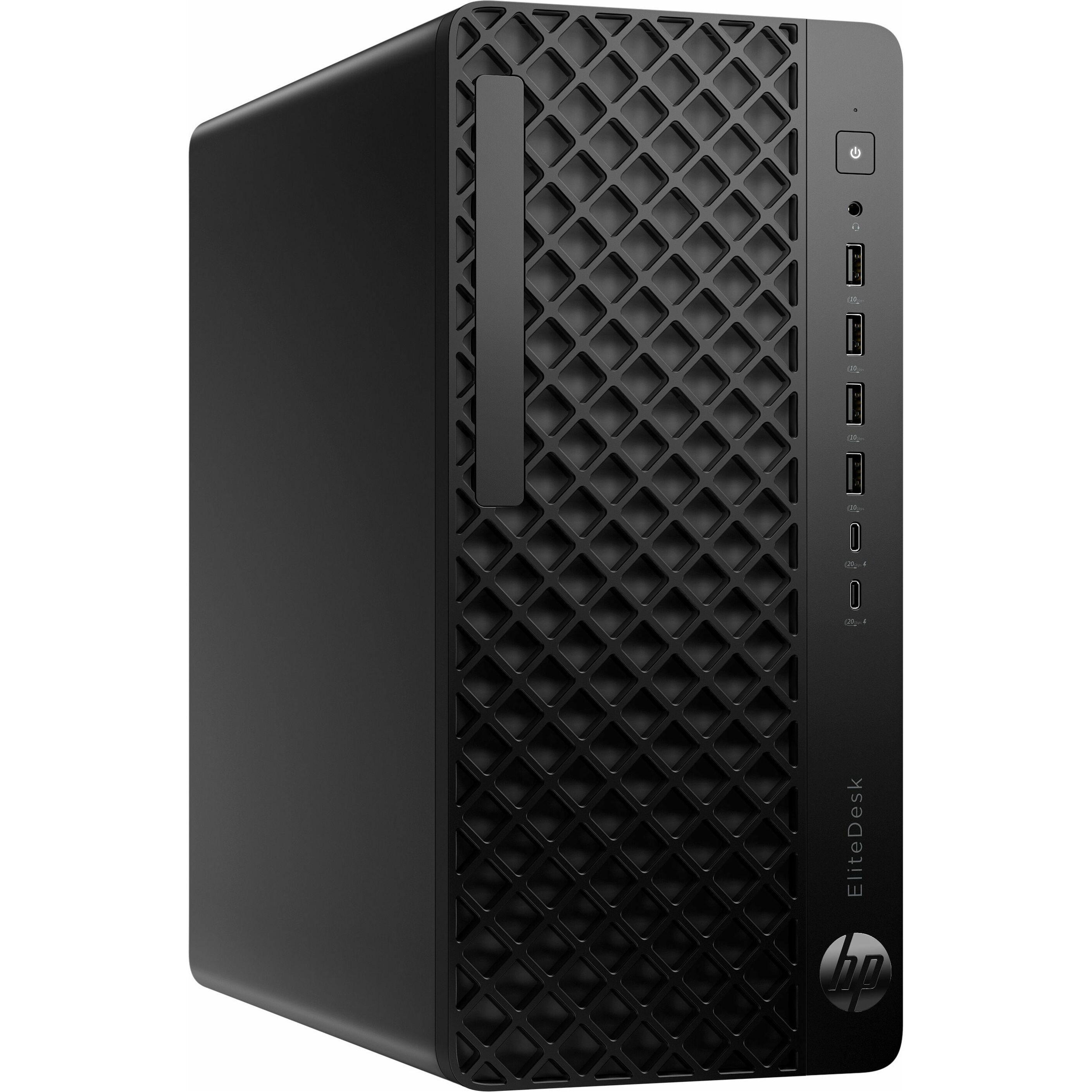 HP EliteDesk 8 G1i Desktop Computer - Intel Core Ultra 7 265 - vPro Technology - 32 GB - 512 GB PCI Express NVMe 4.0 x4 SSD - Tower - Jack Black - Intel Q870 Chip - Windows 11 Pro - Intel DDR5 SDRAM - French Keyboard - 280 W