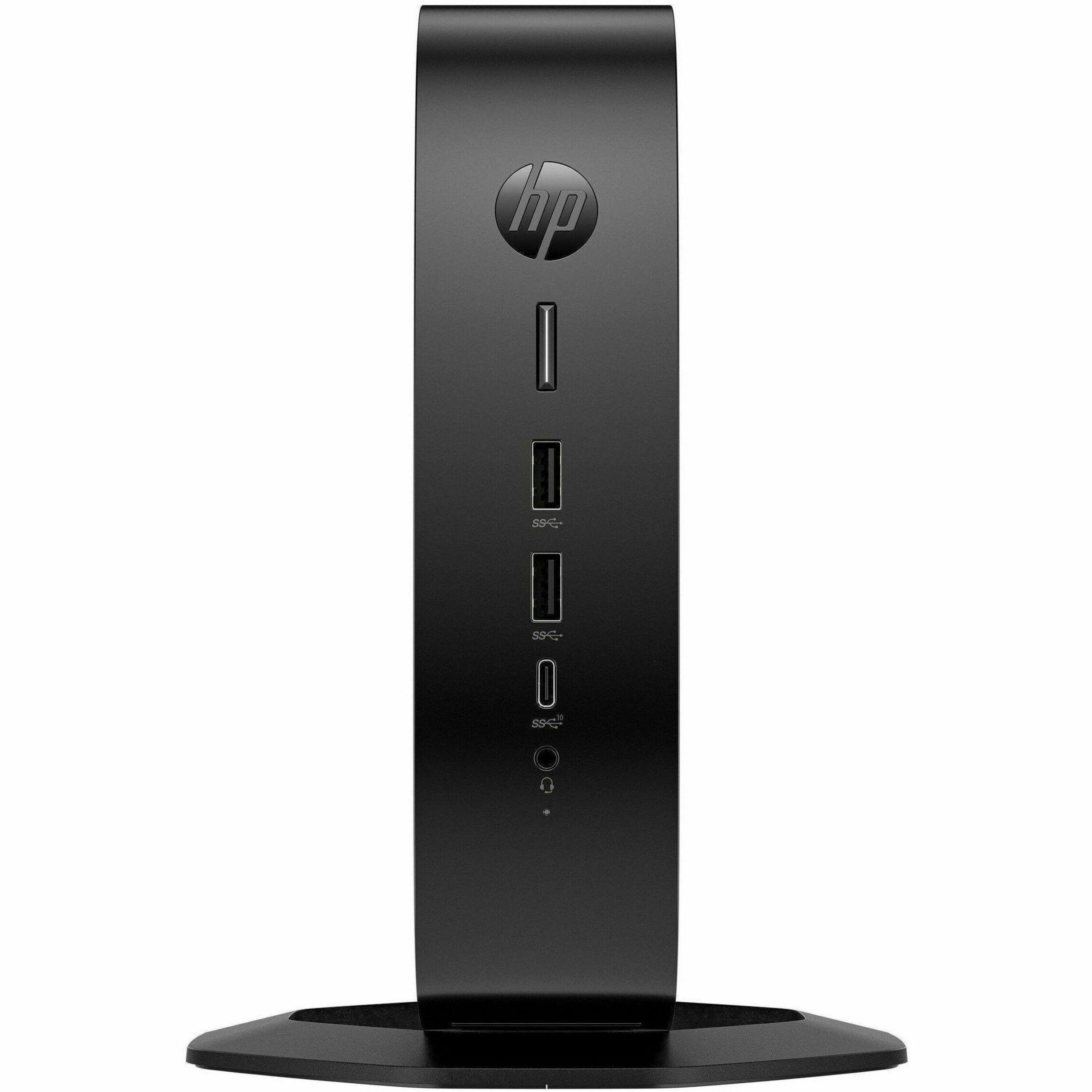 HP ProDesk 5 G1i Thin Client - Intel N-series N97 Quad-core (4 Core) 2 GHz - Intel Chip - 8 GB RAM DDR5 SDRAM - 32 GB Flash - Intel UHD Graphics - Gigabit Ethernet - HP ThinProFrench) - DisplayPort - Network (RJ-45) - 7 Total USB Port(s) - 2 USB 2.0 Port(s) - USB Type-C - French Keyboard - 65 W — frontmaximum