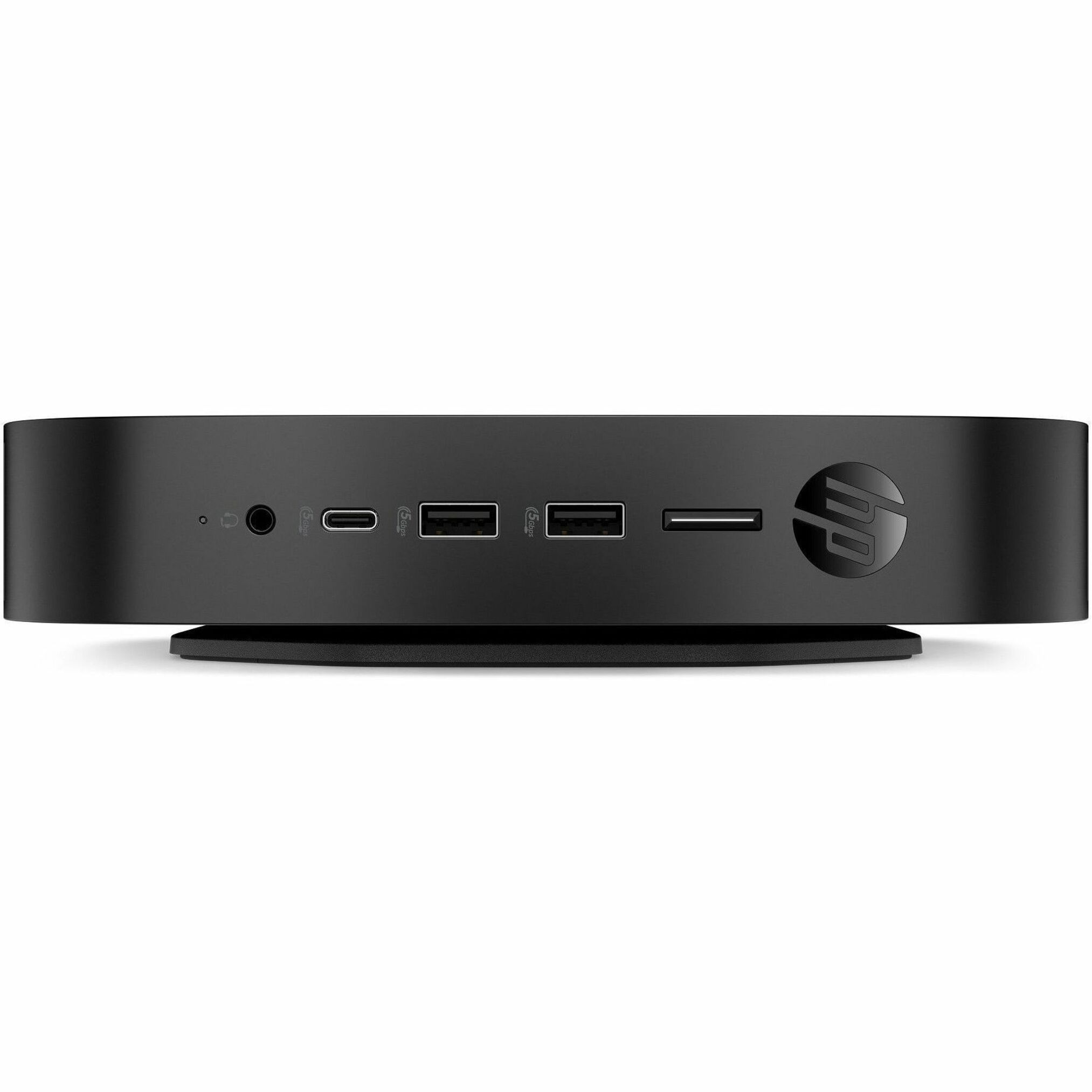 HP ProDesk 5 G1i Thin Client - Intel N-series N97 Quad-core (4 Core) 2 GHz - Intel Chip - 8 GB RAM DDR5 SDRAM - 32 GB Flash - Intel UHD Graphics - Gigabit Ethernet - HP Smart ZeroFrench) - DisplayPort - Network (RJ-45) - 7 Total USB Port(s) - 2 USB 2.0 Port(s) - USB Type-C - French Keyboard - 65 W — front