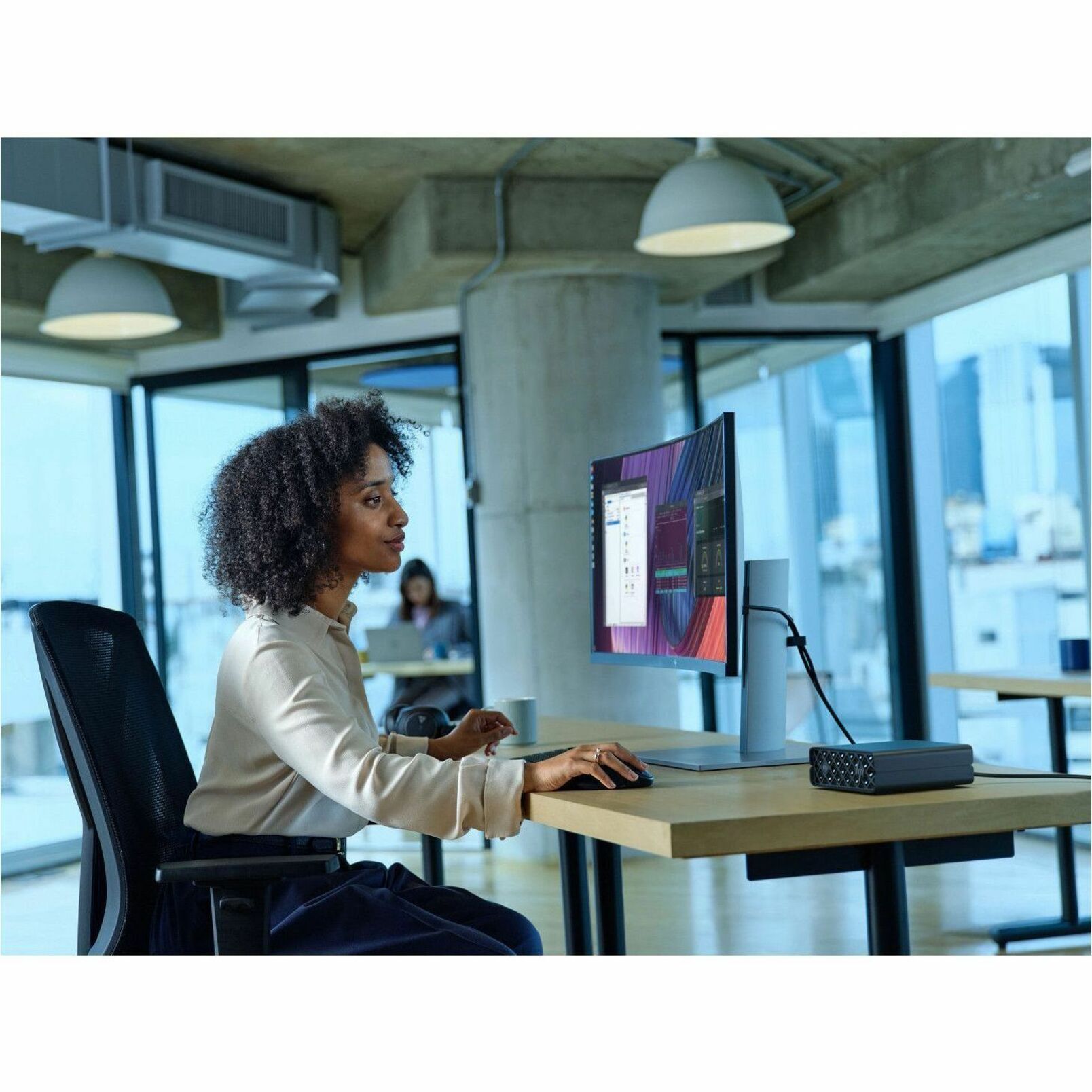 HP ZGX G1n Workstation - ARM Cortex X925 - 128 GB - 4 TB SSD - Mini PC - Black - TAA Compliant - NVIDIA GB10 Grace Blackwell Superchip Chip - DGX OS - NVIDIA Graphics - 10 Gigabit Ethernet, 200 Gigabit Ethernet — alternate image2