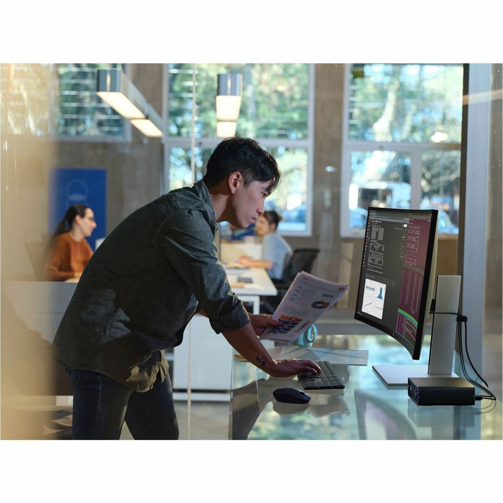 HP ZGX G1n Workstation - ARM Cortex X925 - 128 GB - 4 TB SSD - Mini PC - Black - TAA Compliant - NVIDIA GB10 Grace Blackwell Superchip Chip - DGX OS - NVIDIA Graphics - 10 Gigabit Ethernet, 200 Gigabit Ethernet — alternate image5