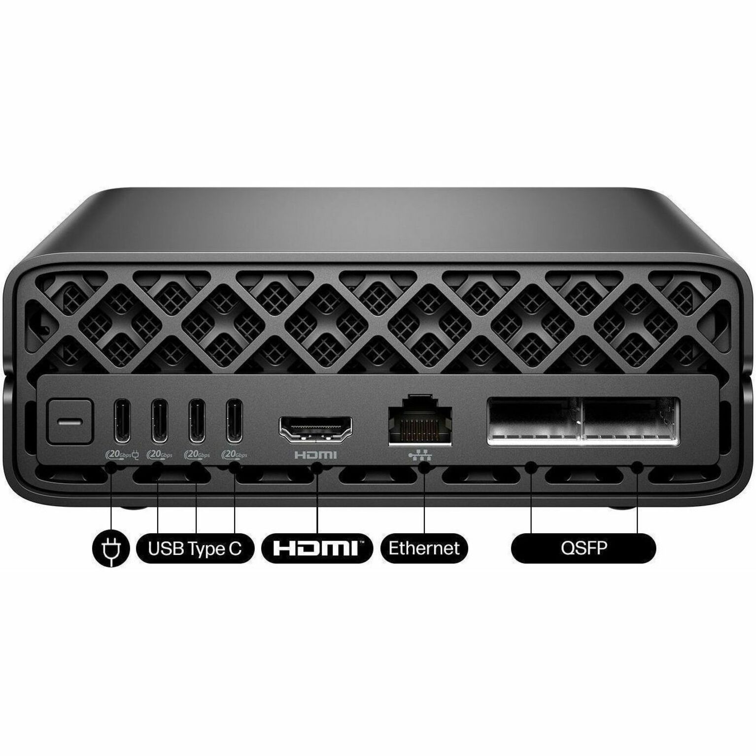 HP ZGX G1n Workstation - ARM Cortex X925 - 128 GB - 2 TB SSD - Mini PC - Black - TAA Compliant - NVIDIA GB10 Grace Blackwell Superchip Chip - DGX OS - NVIDIA Graphics - 10 Gigabit Ethernet, 200 Gigabit Ethernet — alternate image12