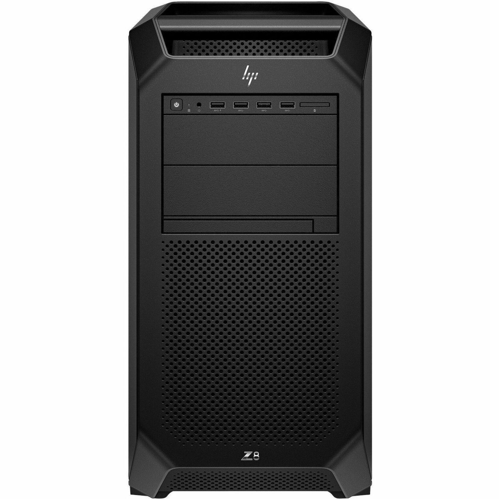 HP Z8 G5 Workstation - Intel Xeon Gold 5th Gen 6530 - 128 GB - Tower - Black - Intel C741 Chip - NVMe, Serial ATA/600 Controller - 0, 1, 5, 10 RAID Levels - Gigabit Ethernet — frontmaximum