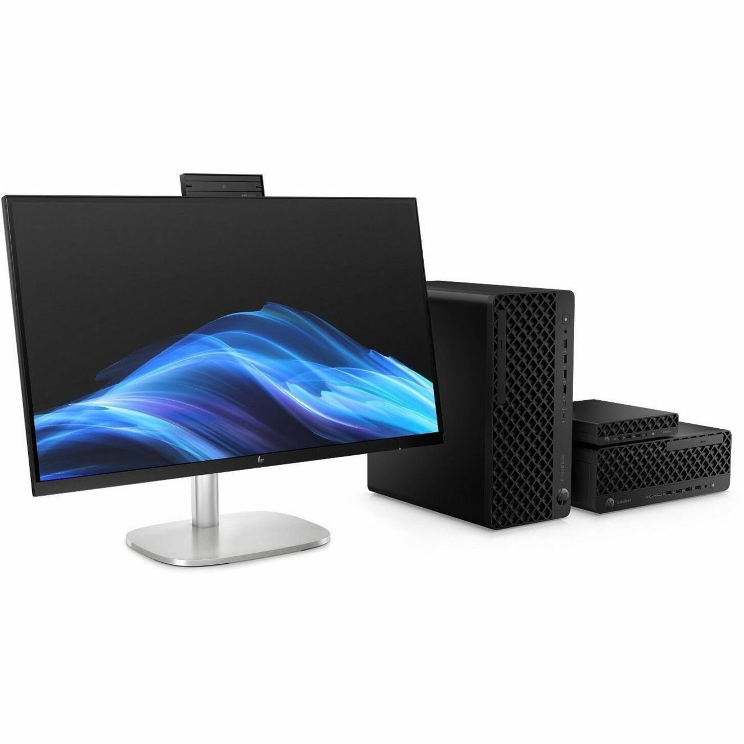 HP EliteDesk 8 G1i Desktop Computer - Intel Core Ultra 7 Series 2 265 - vPro Technology - 24 GB - Tower - Jack Black - Intel Q870 Chip — alternate image4