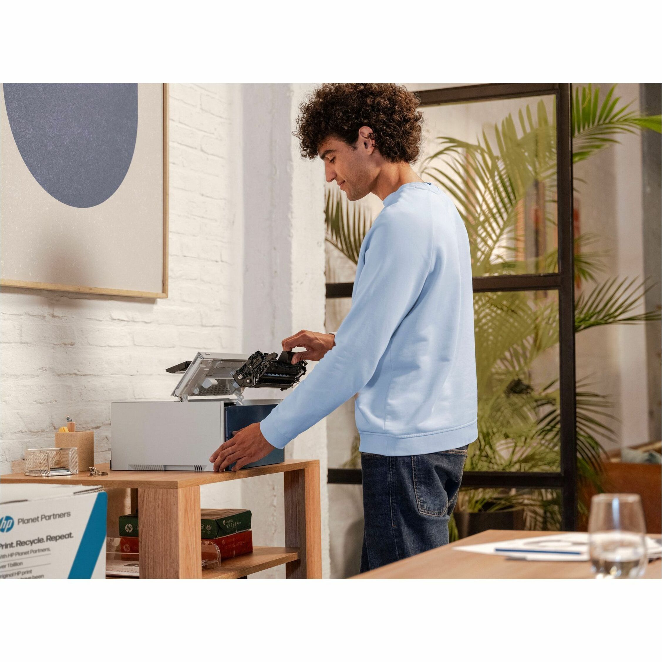 HP LaserJet Pro 4006dw Wired/Wireless Laser Printer - Monochrome - 80 ppm Mono - 1200 x 1200 dpi class - Auto/Manual Duplex Print - 350 Sheets Input - Ethernet - Wireless LAN - Apple AirPrint, Mopria - 80000 Pages Duty Cycle - Gigabit Ethernet - USB — alternate image12