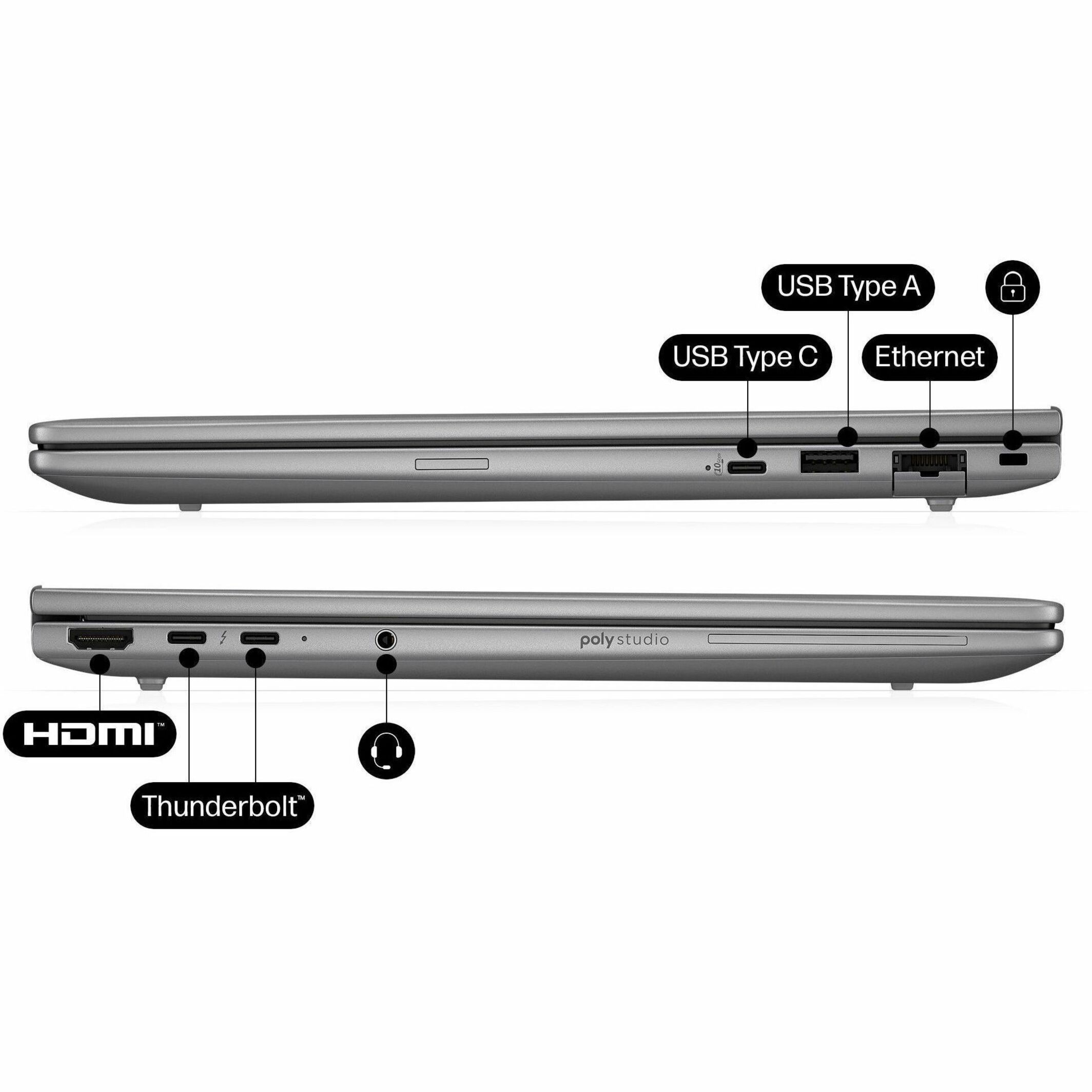 HP ZBook 8 G1i 14" Mobile Workstation - Intel Core Ultra 7 Series 2 265H - 32 GB - 1 TB SSD - Intel Chip — alternate image11