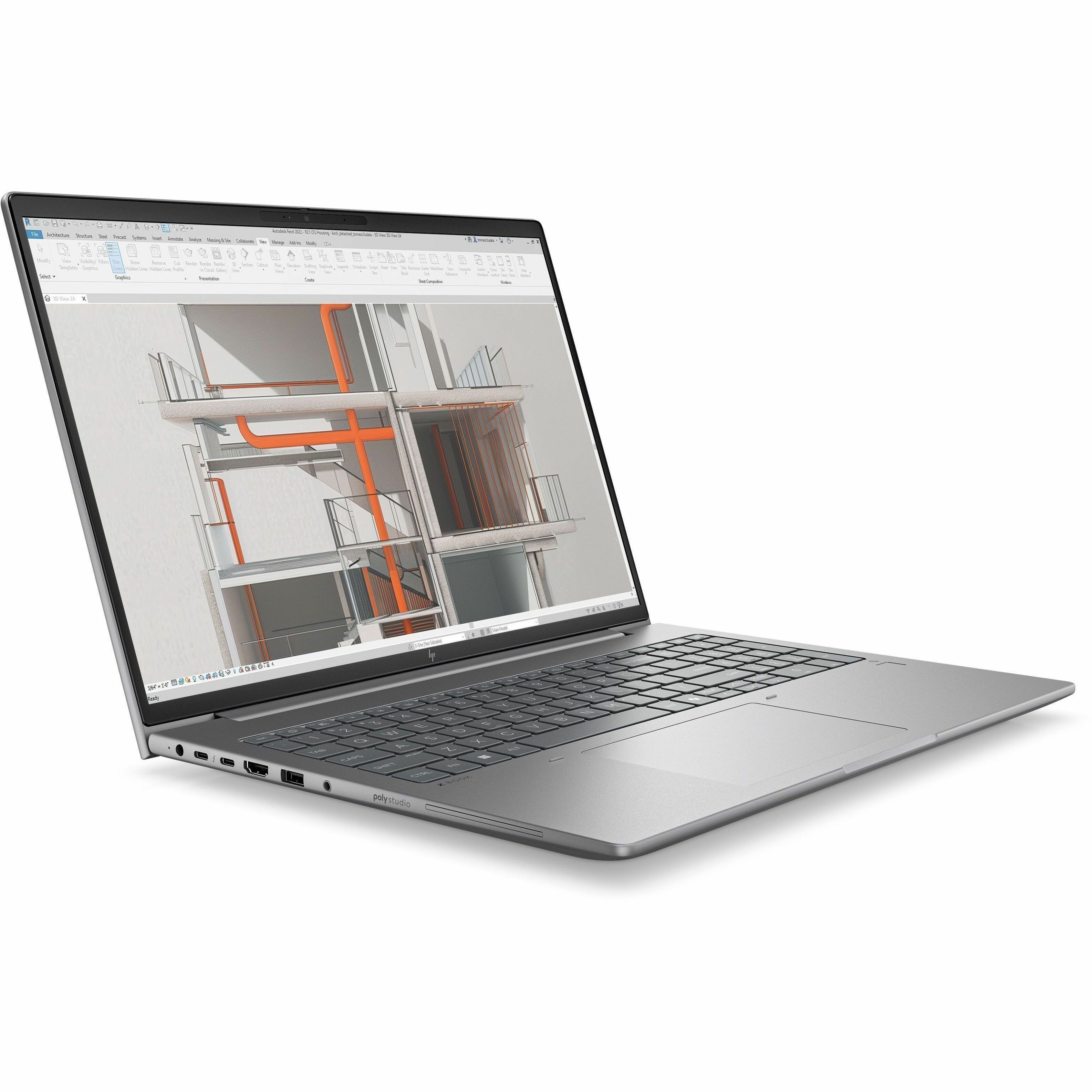 HP ZBook X G1i 16" Mobile Workstation - 5G - Intel Core Ultra 7 Series 2 265H - 32 GB - 1 TB SSD - Intel Chip - HSPA+, DC-HSPA+, UMTS, LTE - In-plane Switching (IPS) Technology, Eyesafe — alternate image2
