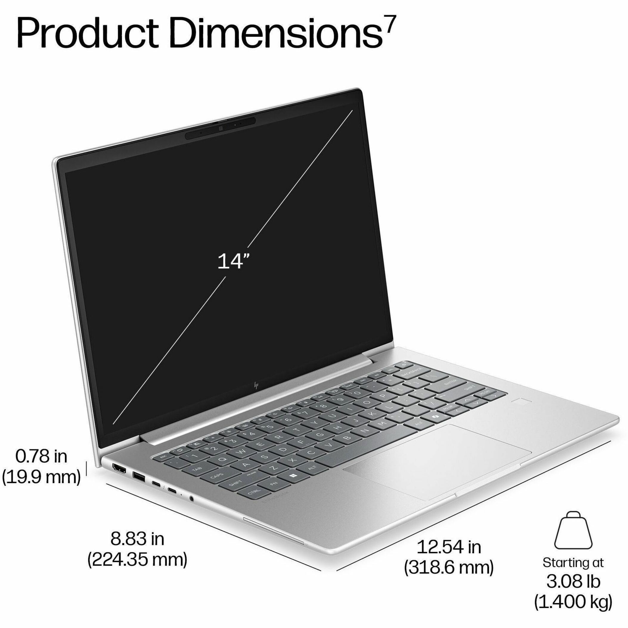 HP EliteBook 6 G2iR 14" Notebook - Intel Core Ultra 5 Series 2 236V - 16 GB - 512 GB SSD - Intel Chip - Intel - IEEE 802.11be Wireless LAN Standard - Wi-Fi 7 — alternate image10