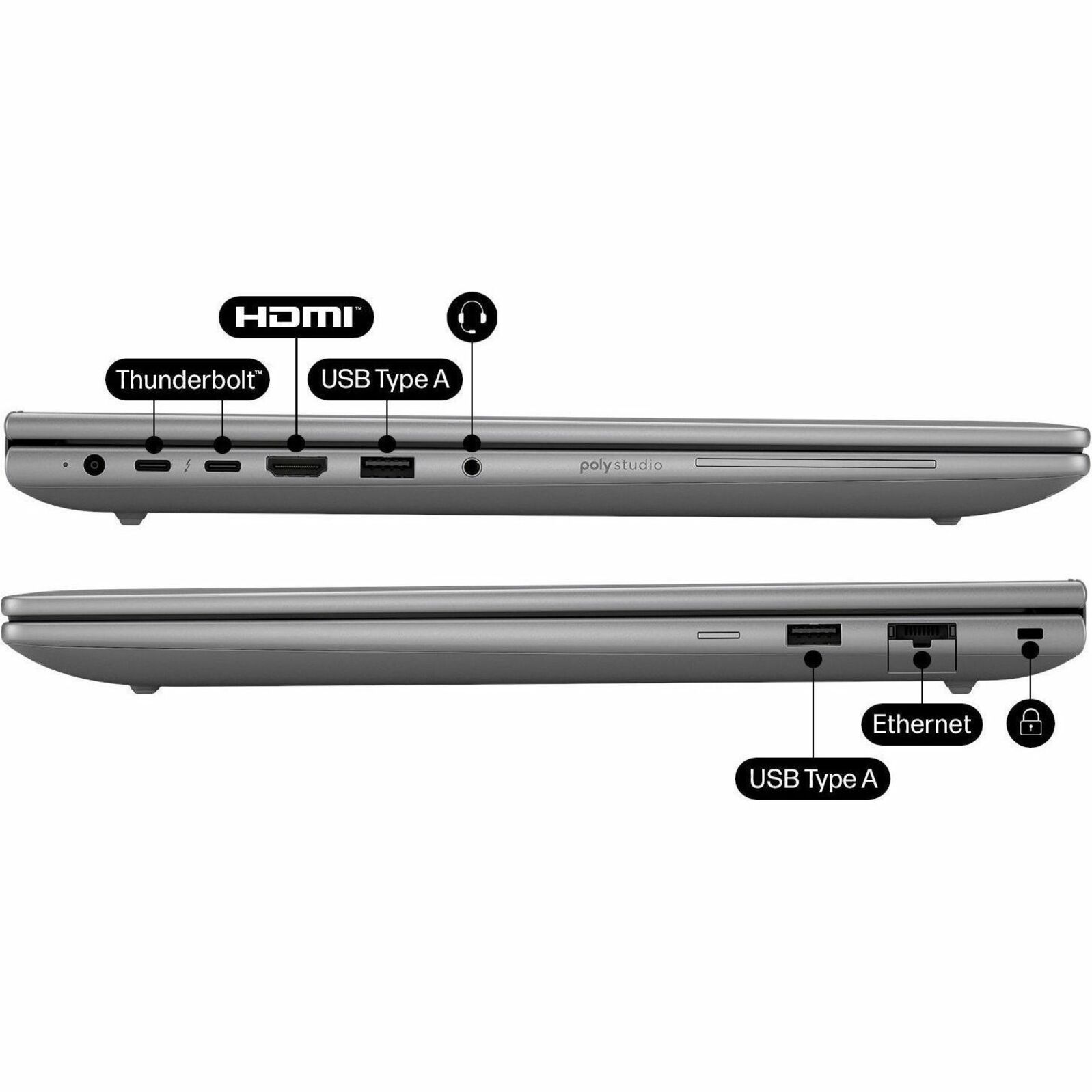 HP ZBook X G1i 16" Mobile Workstation - Intel Core Ultra 5 Series 2 235H - 16 GB - 512 GB SSD - Intel Chip - Eyesafe, In-plane Switching (IPS) Technology — alternate image2