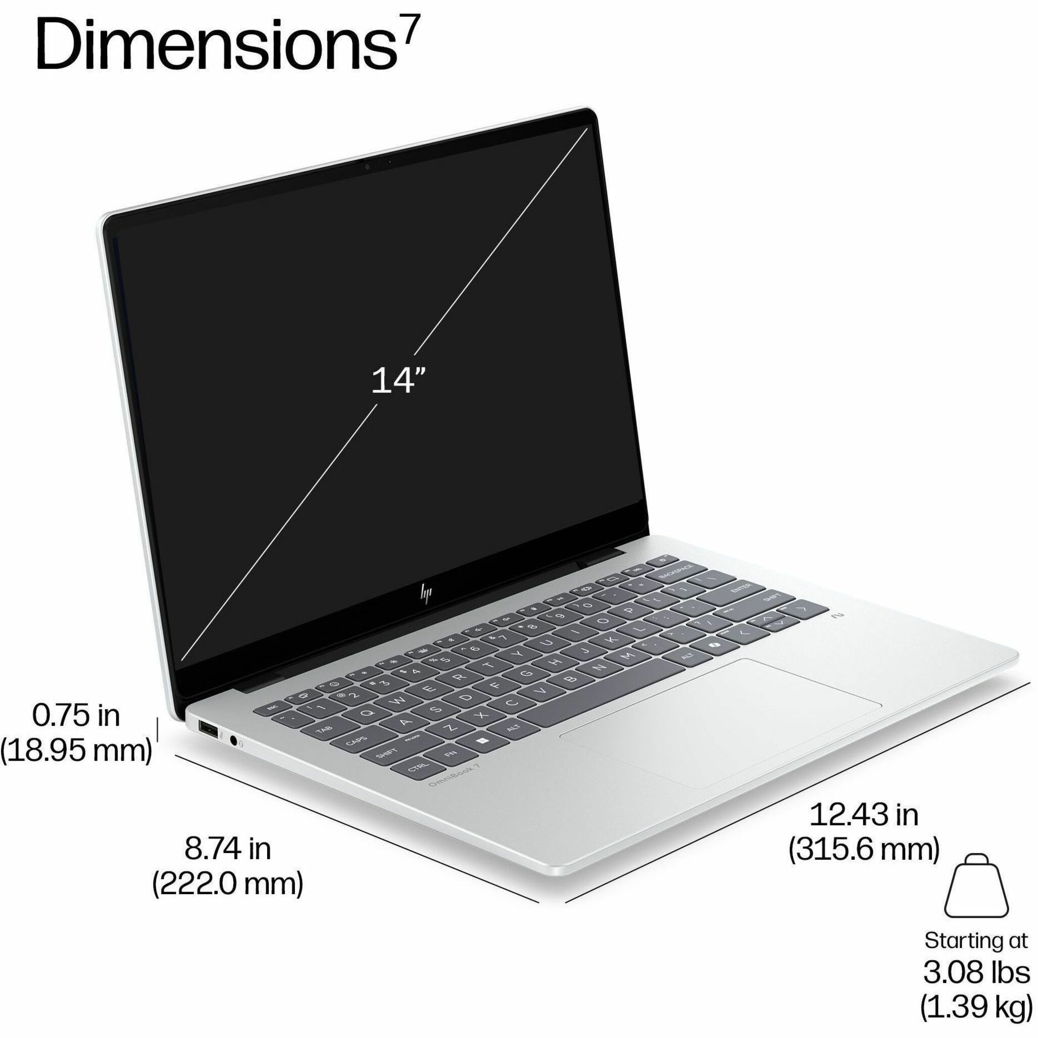 HP EliteBook 8 G2i 14" Touchscreen Copilot+ PC Notebook - WUXGA - Intel Core Ultra 7 Series 3 366H - vPro Technology - 32 GB - 1 TB SSD - English Keyboard - Glacier Silver Aluminum - Intel Chip - 1920 x 1200 - Windows 11 Pro - Intel - In-plane Switching (IPS) Technology - Front Camera/Webcam - IEEE 802.11be Wireless LAN Standard - Wi-Fi 7 — alternate image11