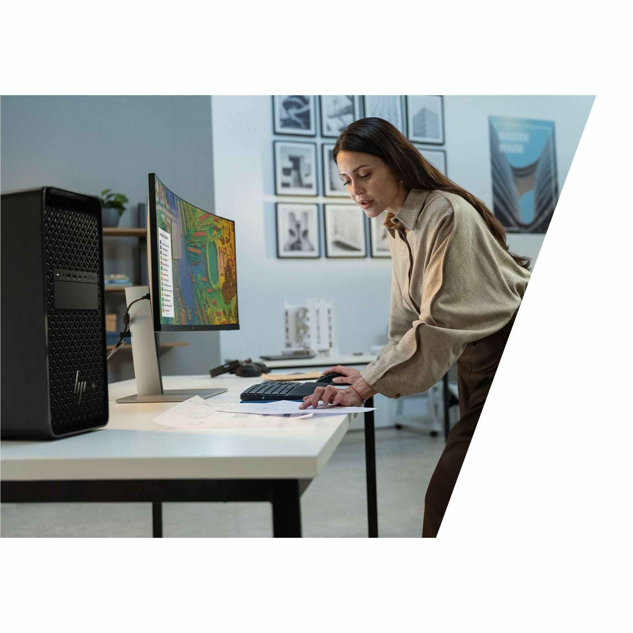 HP Z4 G6i Workstation - 1 x Intel Xeon 634 - vPro Technology - 32 GB - 1 TB SSD - Tower - Black - Intel W890 Chip - Windows 11 Pro - NVIDIA RTX A1000 8 GB Graphics - Serial ATA/600, NVMe Controller - 0, 1, 5, 10 RAID Levels - English Keyboard - Gigabit Ethernet — alternate image1