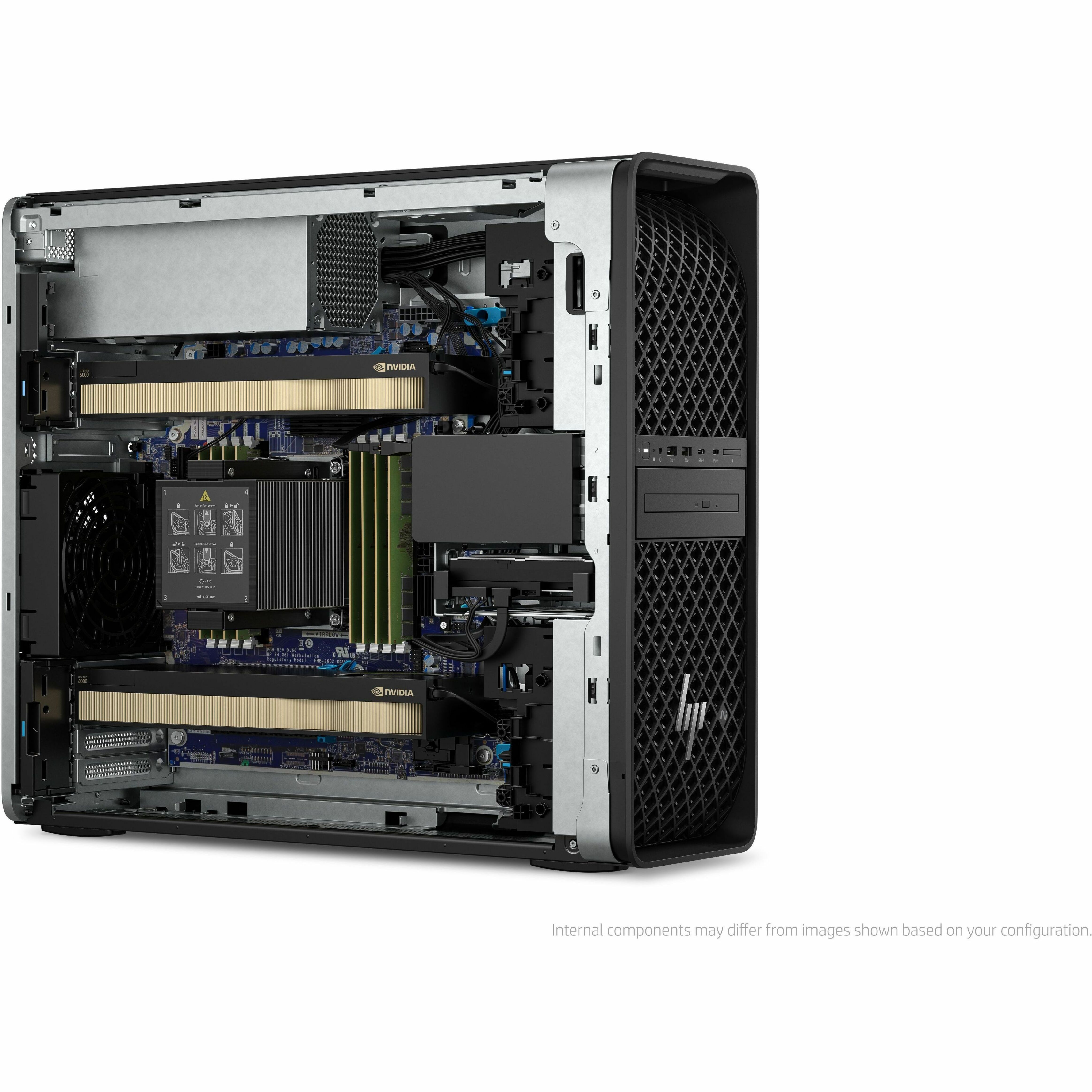 HP Z4 G6i Workstation - 1 x Intel Xeon 636 - vPro Technology - 32 GB - 1 TB SSD - Tower - Black - Intel W890 Chip - Windows 11 Pro - NVIDIA RTX PRO 4000 24 GB Graphics - Serial ATA/600, NVMe Controller - 0, 1, 5, 10 RAID Levels - English Keyboard - Gigabit Ethernet — alternate image2