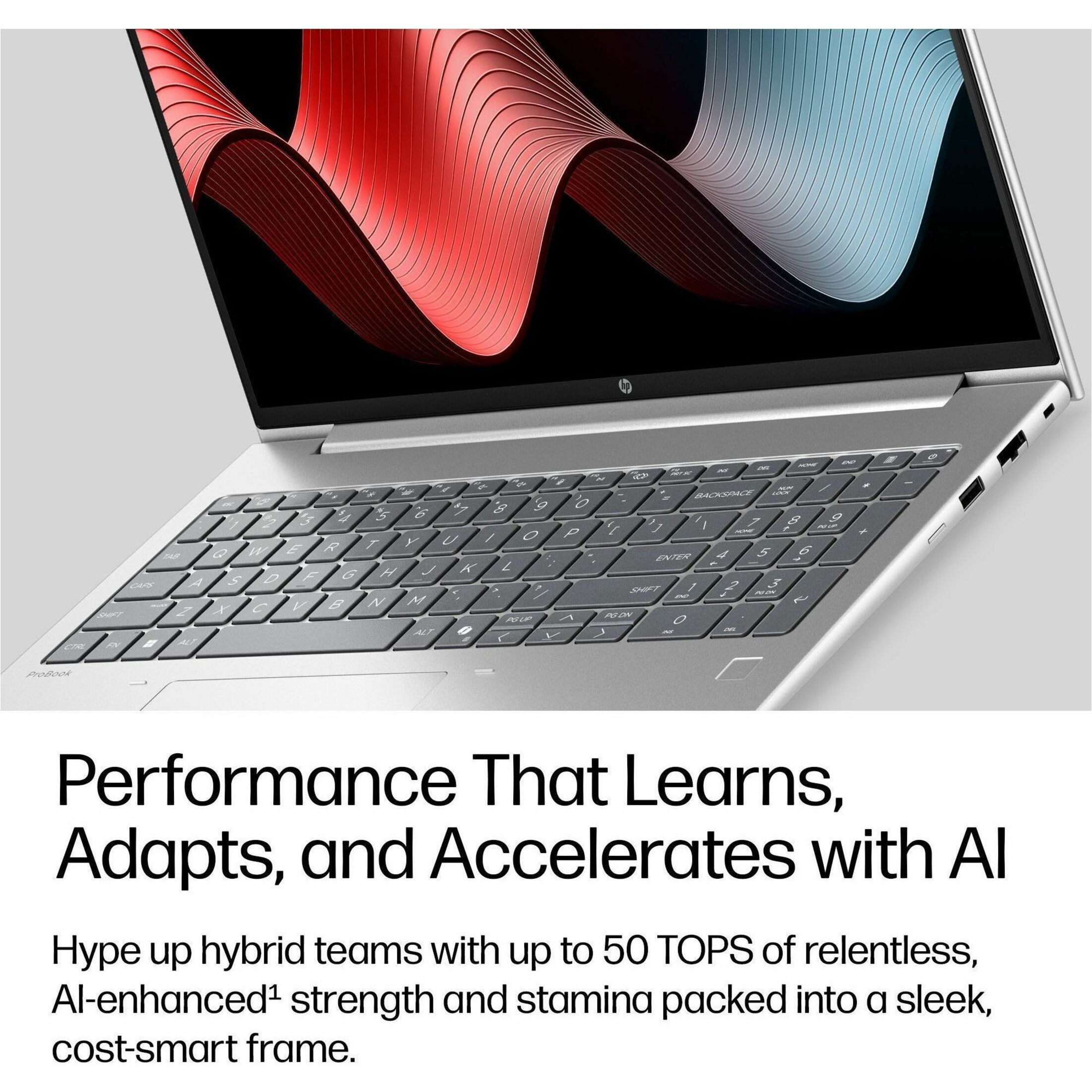 HP ProBook 4 G2a 16" Touchscreen Copilot+ PC Notebook - WUXGA - AMD Ryzen AI 5 Ryzen AI 400 Series 430 - 16 GB - 512 GB SSD - English Keyboard - Pike Silver Aluminum - AMD Chip - 1920 x 1200 - Windows 11 Pro - AMD - In-plane Switching (IPS) Technology - Front Camera/Webcam - IEEE 802.11ax Wireless LAN Standard - Wi-Fi 6E — alternate image10