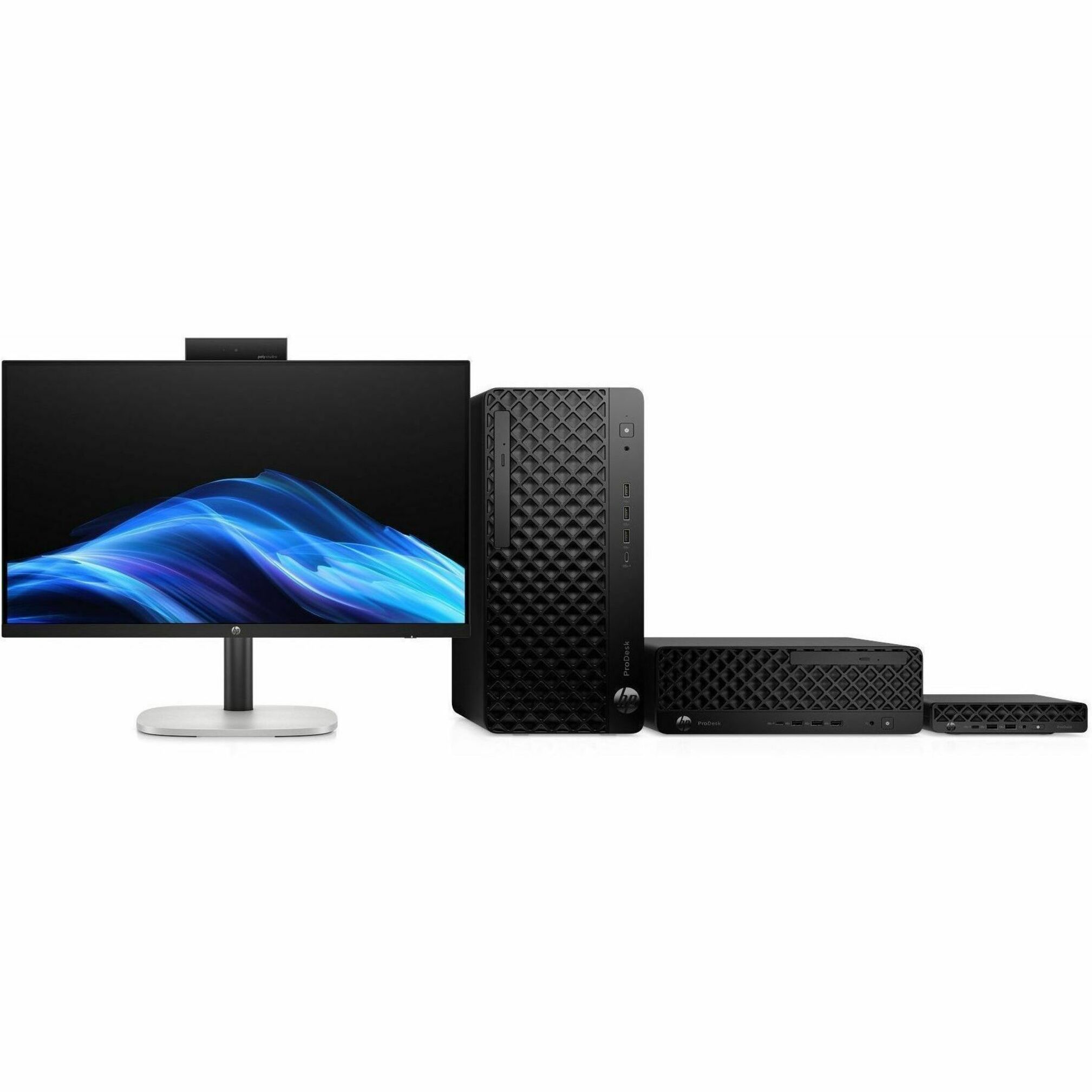 HP ProDesk 4 G1i Desktop Computer - Intel Core Ultra 5 Series 2 235T - 16 GB - Mini PC - Intel Q870 Chip - Intel UHD Graphics DDR5 SDRAM — alternate image4