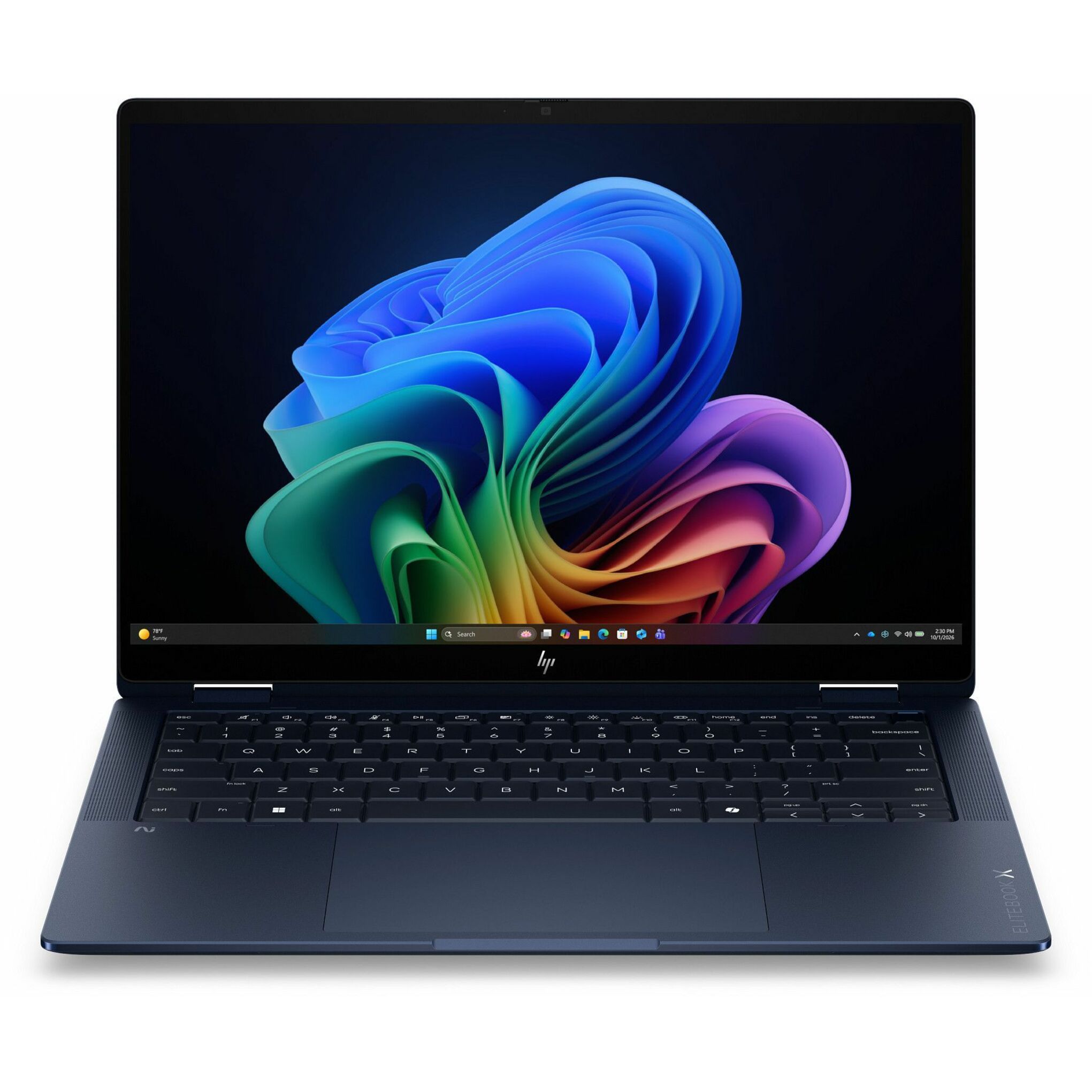 HP EliteBook X Flip G2i 14" Touchscreen Convertible Copilot+ PC 2 in 1 Notebook - 2.8K - 120 Hz - Intel Core Ultra 7 Series 3 366H - vPro Technology - 32 GB - 512 GB SSD - English Keyboard - Atmospheric Blue - Intel Chip - 2880 x 1800 - Windows 11 Pro - Intel - In-plane Switching (IPS) Technology - Front Camera/Webcam - IEEE 802.11be Wireless LAN Standard - Wi-Fi 7