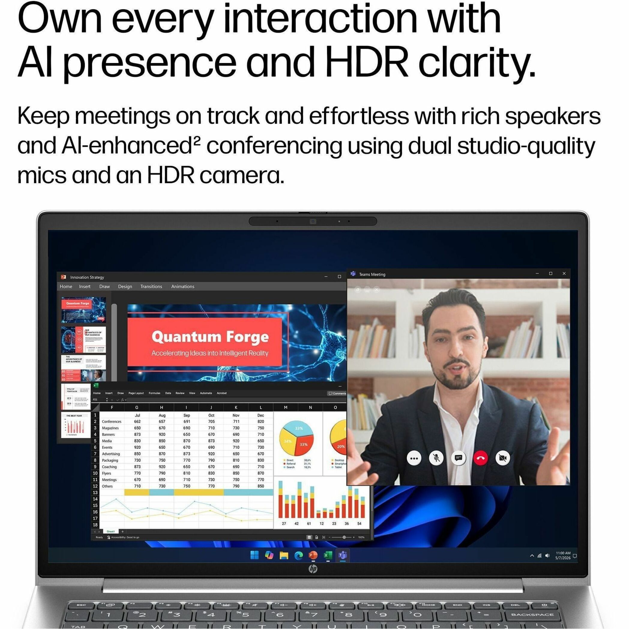 HP ProBook 4 G2a 14" Notebook - WUXGA - AMD Ryzen 7 Ryzen 200 Series 250 - 16 GB - 512 GB SSD - English Keyboard - Pike Silver - AMD Chip - 1920 x 1200 - Windows 11 Pro - AMD - In-plane Switching (IPS) Technology - Front Camera/Webcam - IEEE 802.11be Wireless LAN Standard - Wi-Fi 7 — alternate image12