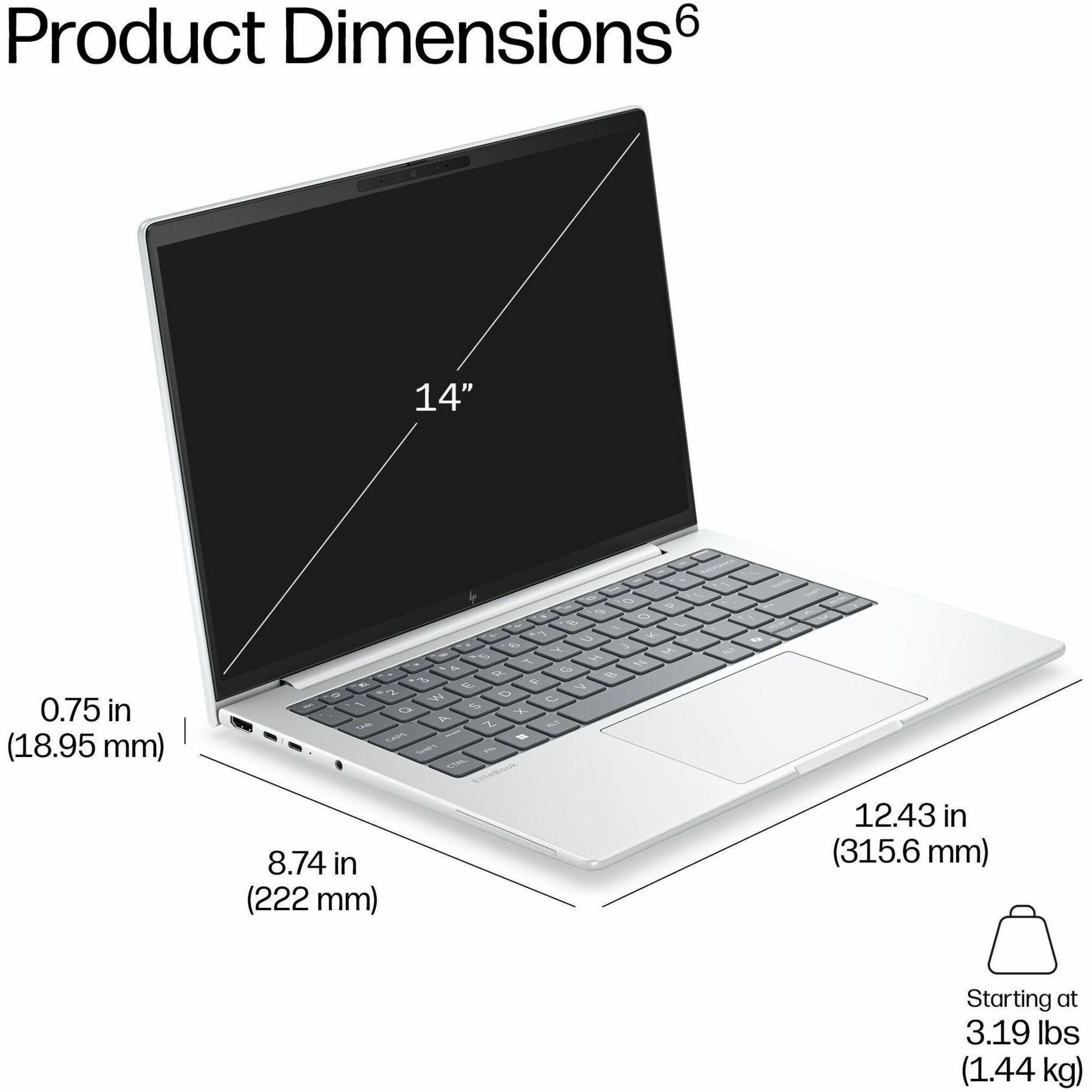 HP EliteBook 8 G2a 14" Copilot+ PC Notebook - AMD Ryzen AI 7 Ryzen AI 400 Series 450 - 32 GB - 512 GB SSD - English Keyboard - AMD Chip - AMD — alternate image12