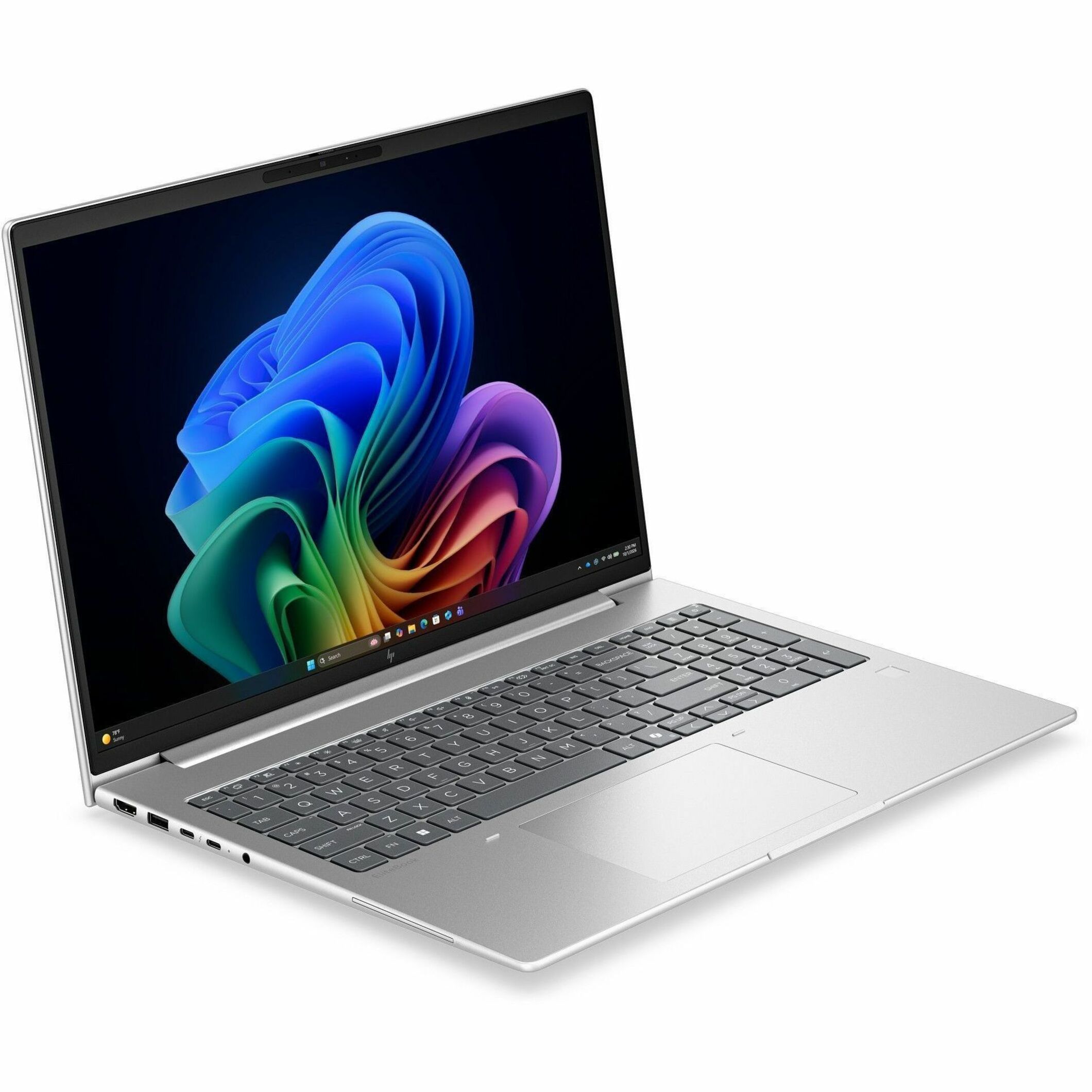 HP EliteBook 6 G2i 16" Copilot+ PC Notebook - WUXGA - Intel Core Ultra 5 Series 3 325 - 16 GB - 512 GB SSD - English Keyboard - Pike Silver Aluminum - Intel Chip - 1920 x 1200 - Windows 11 Pro - Intel - In-plane Switching (IPS) Technology - Front Camera/Webcam - 12 Hours Battery Run Time - IEEE 802.11be Wireless LAN Standard - Wi-Fi 7 — alternate image6