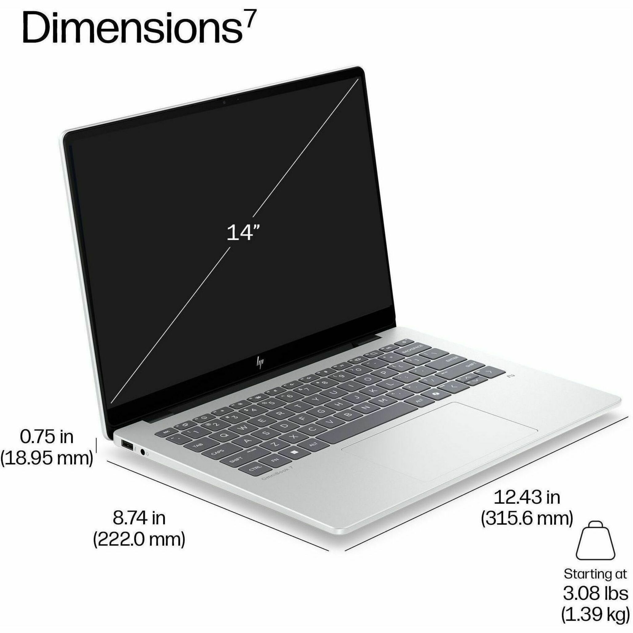 HP EliteBook 8 G2i 14" Copilot+ PC Notebook - Intel Core Ultra 5 Series 3 335 - 32 GB - 512 GB SSD - Intel Chip - Intel — alternate image12