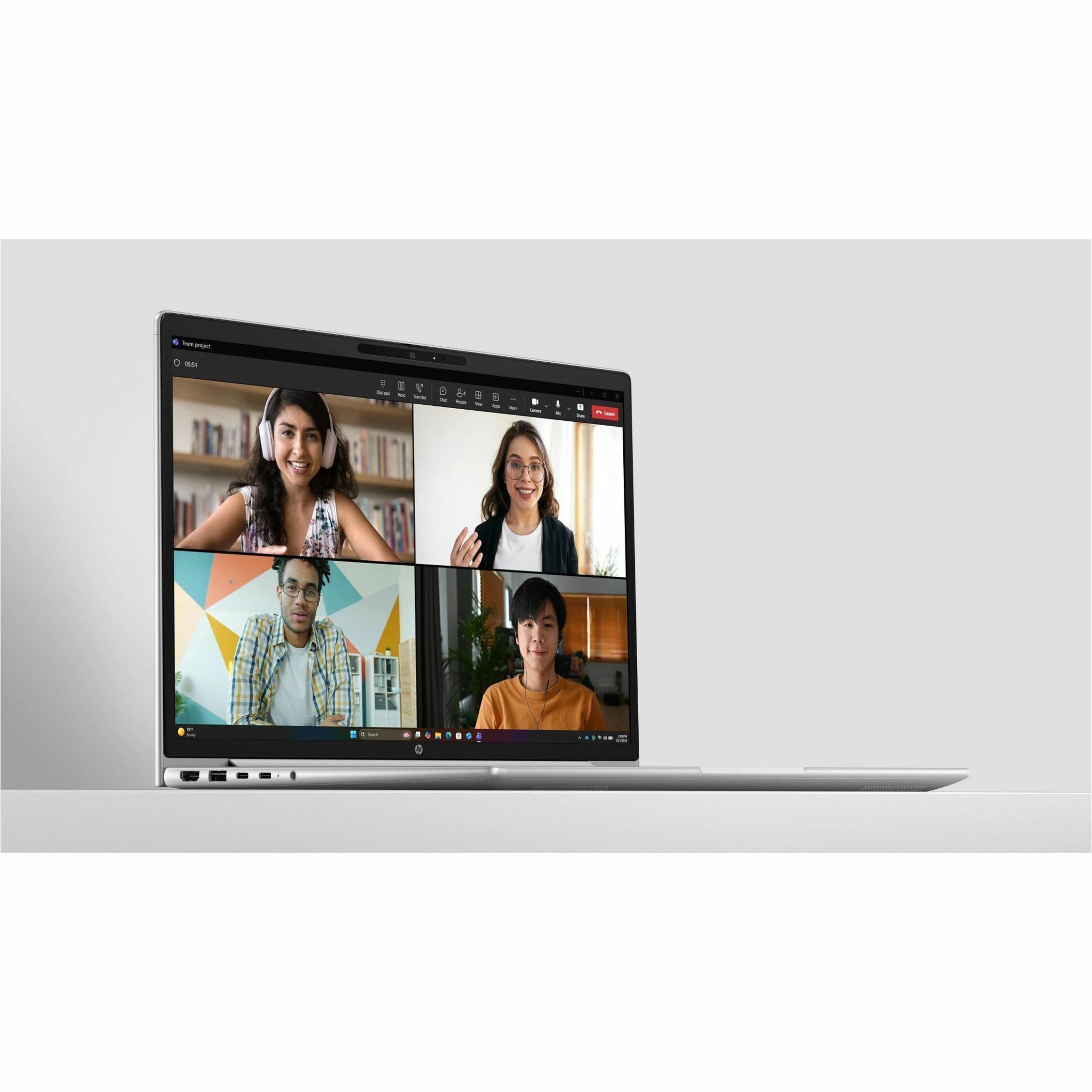 HP ProBook 4 G2a 14" Notebook - WUXGA - AMD Ryzen AI 7 Ryzen AI 400 Series 445 - 16 GB - 512 GB SSD - English Keyboard - Pike Silver - AMD Chip - 1920 x 1200 - Windows 11 Pro - AMD - In-plane Switching (IPS) Technology - Front Camera/Webcam - IEEE 802.11ax Wireless LAN Standard - Wi-Fi 6E — alternate image4