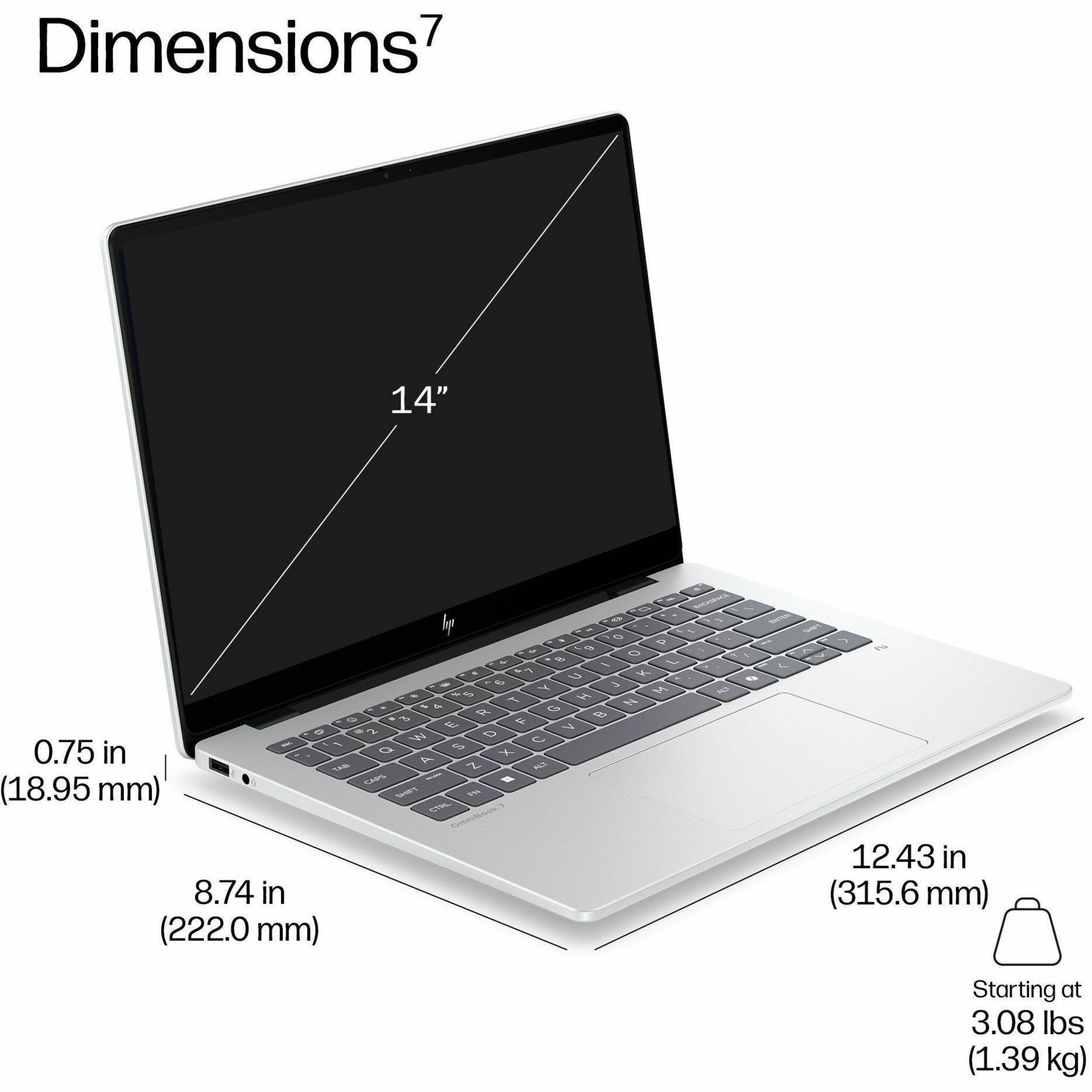 HP EliteBook 8 G2i 14" Copilot+ PC Notebook - Intel Core Ultra 7 Series 3 366H - 32 GB - 256 GB SSD - Intel Chip - Intel — alternate image11
