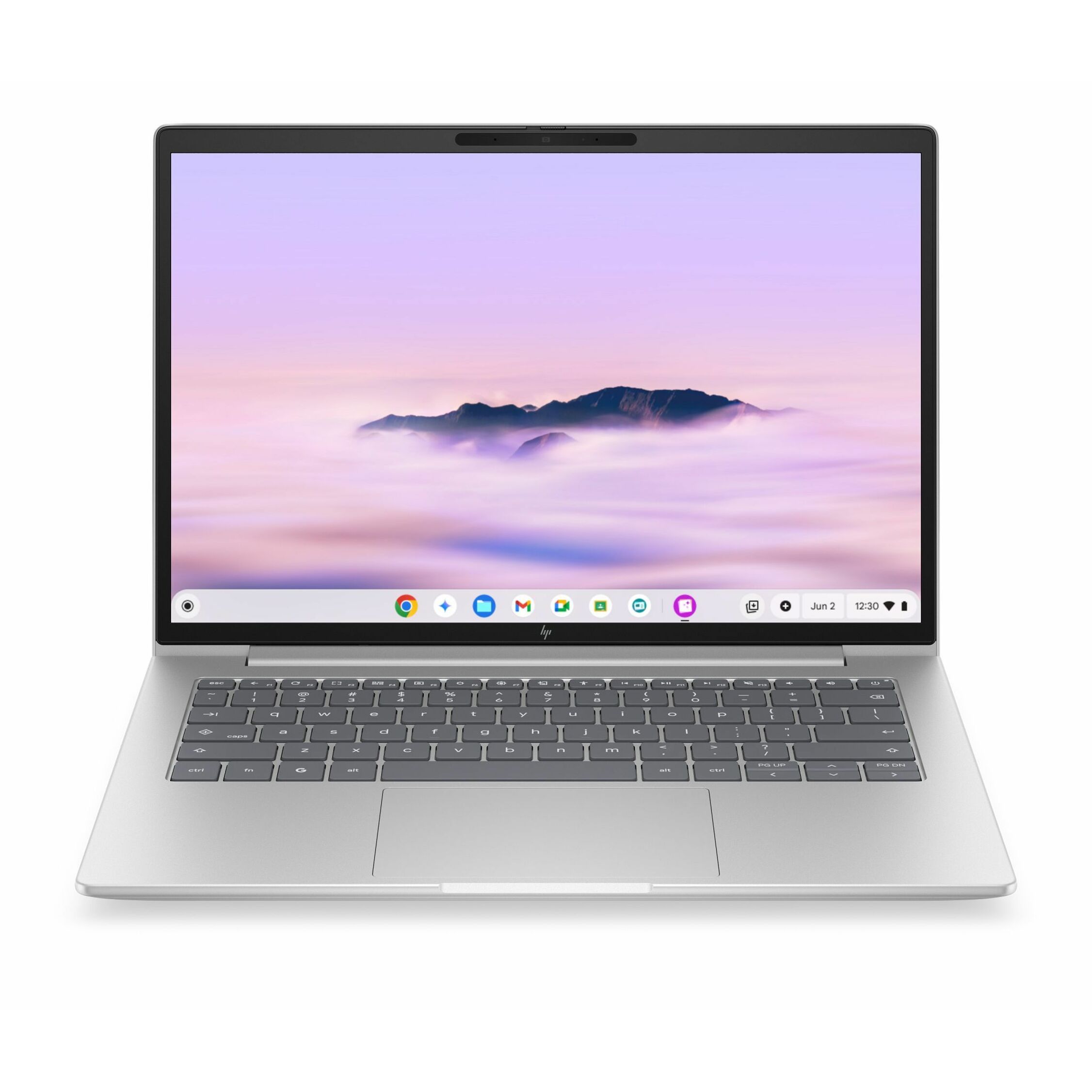 HP Elite 6 G2i 14" Touchscreen Chromebook - WUXGA - Intel Core 3 Series 1 100U - 8 GB - 128 GB Flash Memory - English Keyboard - Pike Silver Aluminum - Intel Chip - 1920 x 1200 - ChromeOS Plus - Intel - In-plane Switching (IPS) Technology - Front Camera/Webcam - 17.50 Hours Battery Run Time - IEEE 802.11be Wireless LAN Standard - Wi-Fi 7