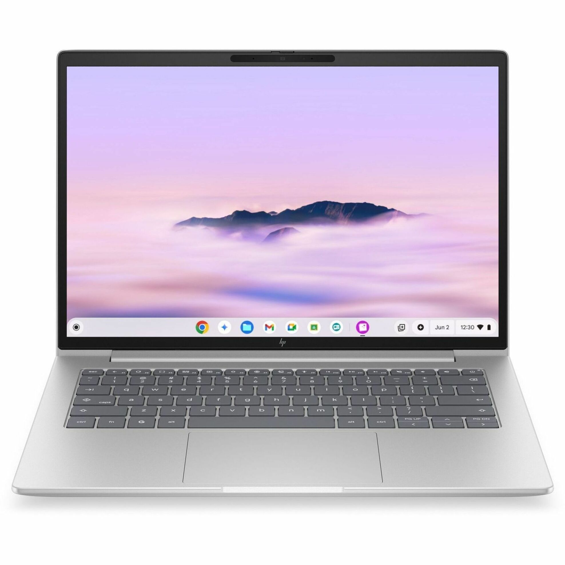 HP Elite 6 G2i 14" Chromebook - WUXGA - Intel Core 5 Series 2 220U - 8 GB - 128 GB Flash Memory - English Keyboard - Pike Silver Aluminum - Intel Chip - 1920 x 1200 - ChromeOS Plus - Intel - In-plane Switching (IPS) Technology - Front Camera/Webcam - 17.50 Hours Battery Run Time - IEEE 802.11be Wireless LAN Standard - Wi-Fi 7