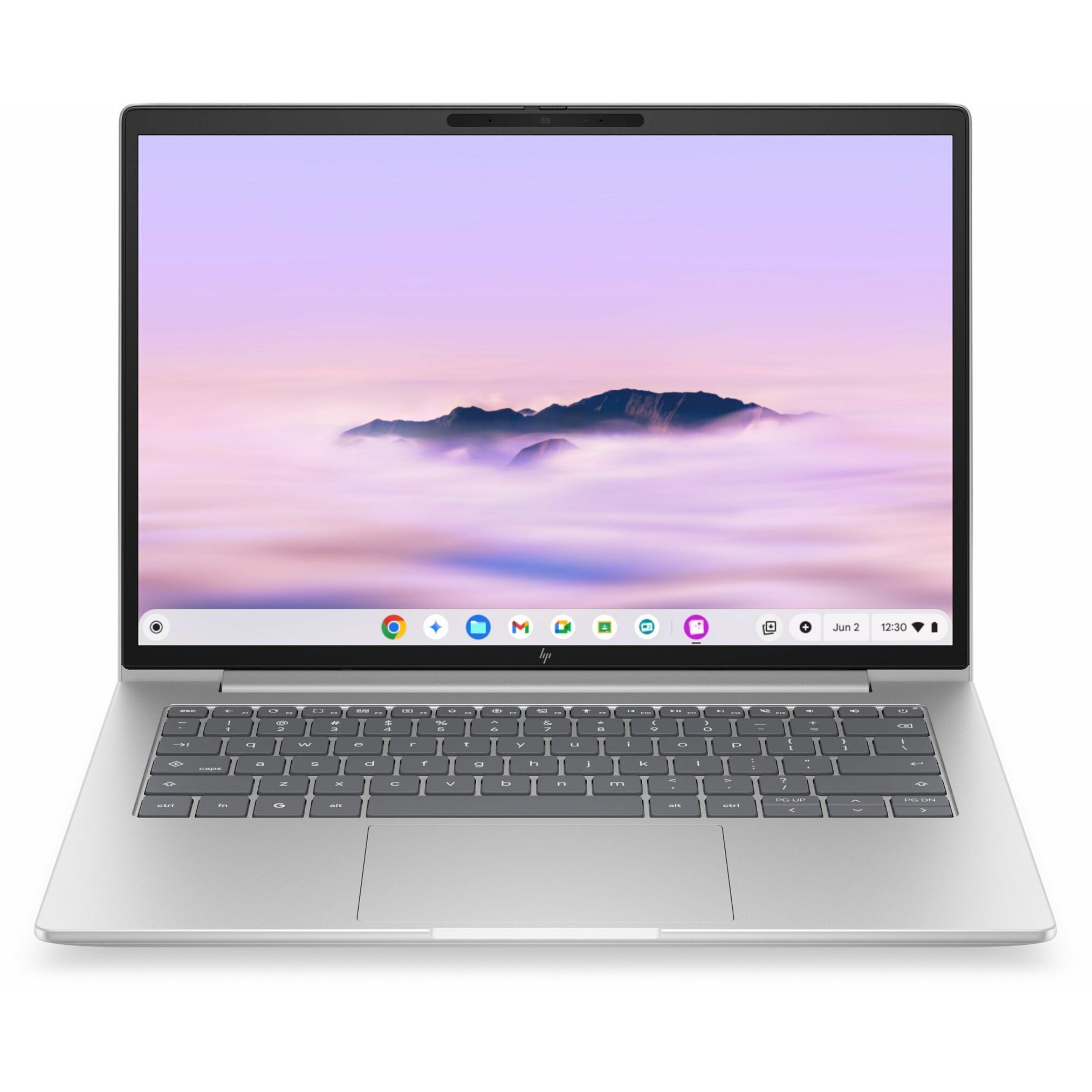 HP Elite 6 G2i 14" Chromebook - WUXGA - Intel Core 5 Series 2 220U - 8 GB - 128 GB Flash Memory - English Keyboard - Pike Silver Aluminum - Intel Chip - 1920 x 1200 - ChromeOS Plus - Intel - In-plane Switching (IPS) Technology - Front Camera/Webcam - 17.50 Hours Battery Run Time - IEEE 802.11be Wireless LAN Standard - Wi-Fi 7
