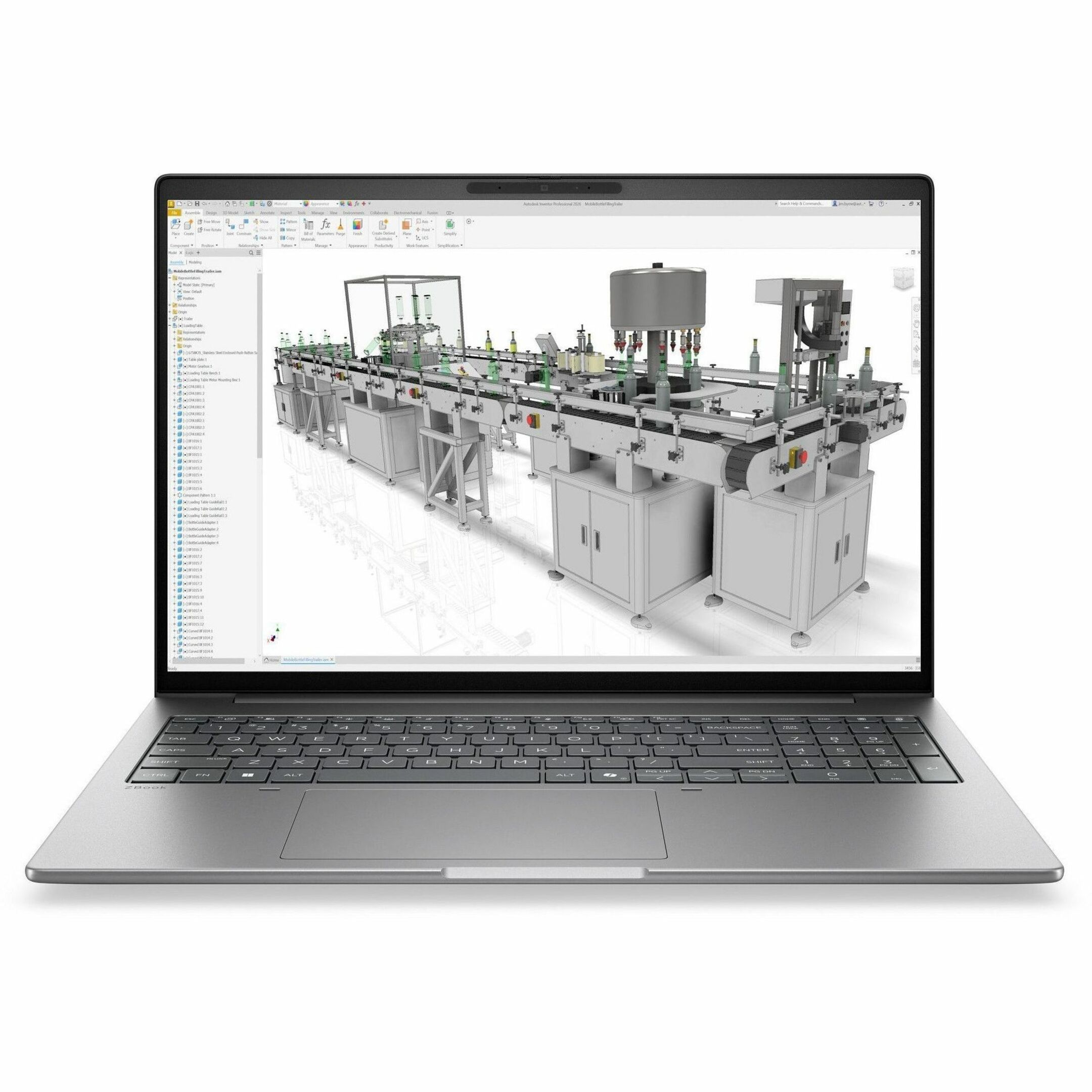 HP ZBook 8 G2i 16" Copilot+ PC Mobile Workstation - WUXGA - 60 Hz - Intel Core Ultra 7 Series 3 356H - 32 GB - 1 TB SSD - English Keyboard - Meteor Silver Aluminum - Intel Chip - 1920 x 1200 - Windows 11 Pro - NVIDIA with 6 GB, Intel - In-plane Switching (IPS) Technology - Front Camera/Webcam - 9 Hours Battery Run Time - IEEE 802.11be Wireless LAN Standard - Wi-Fi 7 — alternate image1