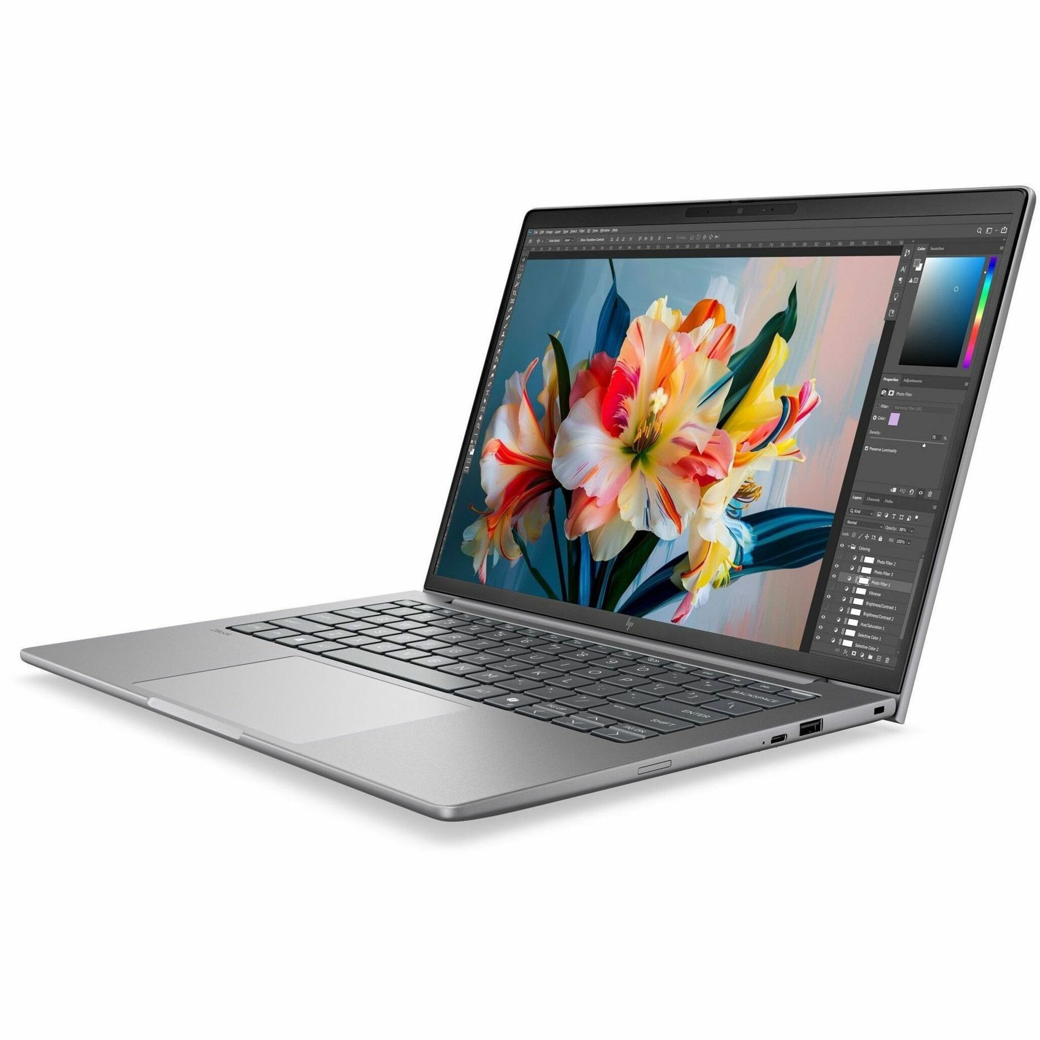 HP ZBook 8 G2i 14" Copilot+ PC Mobile Workstation - WUXGA - 60 Hz - Intel Core Ultra 5 Series 3 335 - 16 GB - 512 GB SSD - English Keyboard - Meteor Silver Aluminum - Intel Chip - 1920 x 1200 - Windows 11 Pro - Intel - In-plane Switching (IPS) Technology - Front Camera/Webcam - IEEE 802.11be Wireless LAN Standard - Wi-Fi 7 — alternate image2